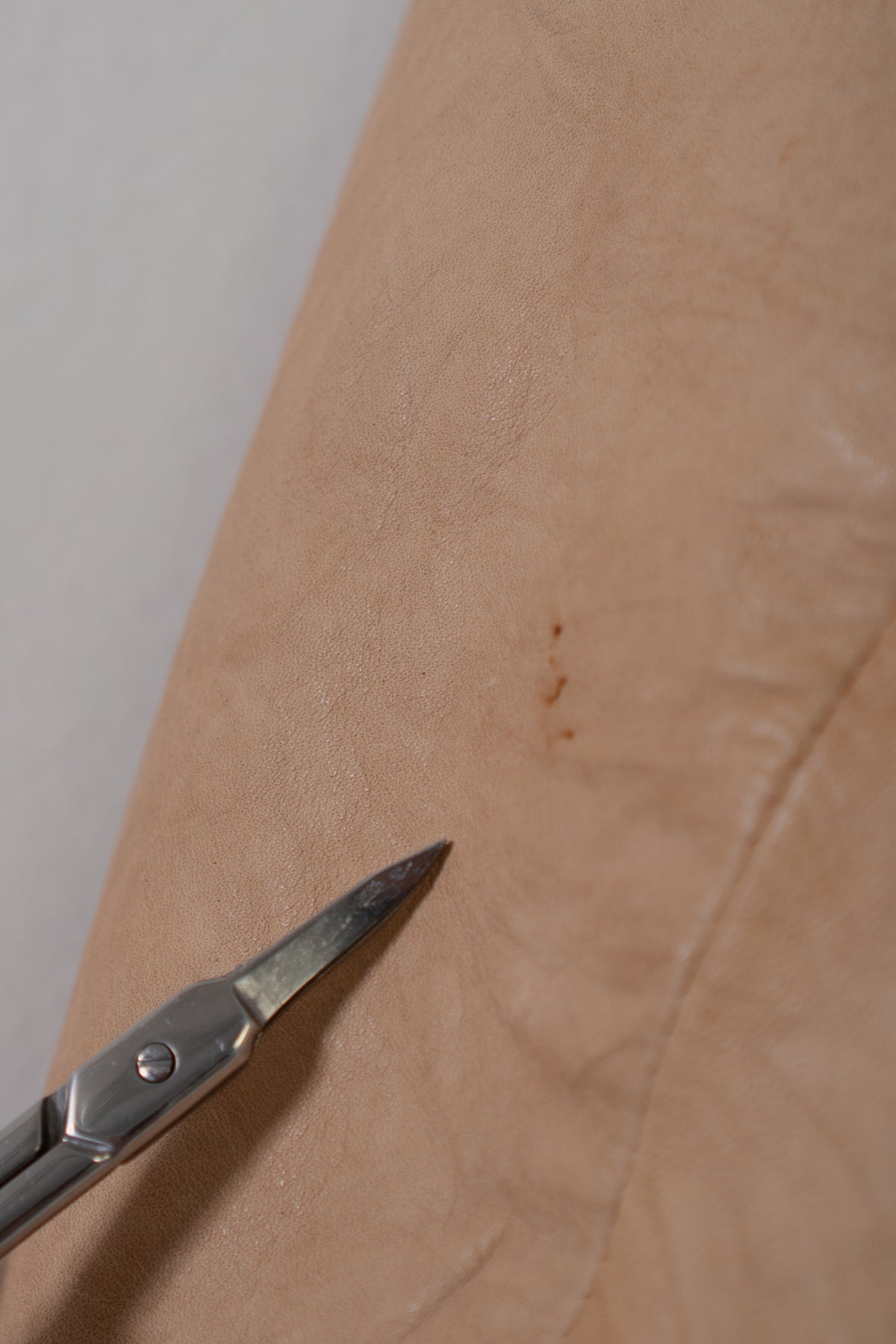 Vintage Tan Worn Leather Blazer