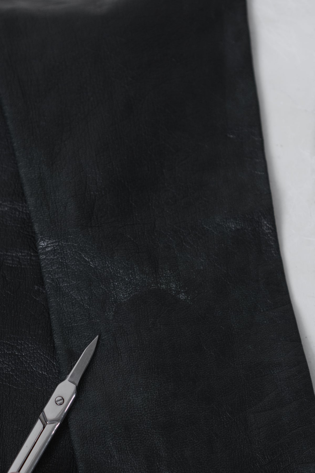 Vintage French Black Leather Gloves