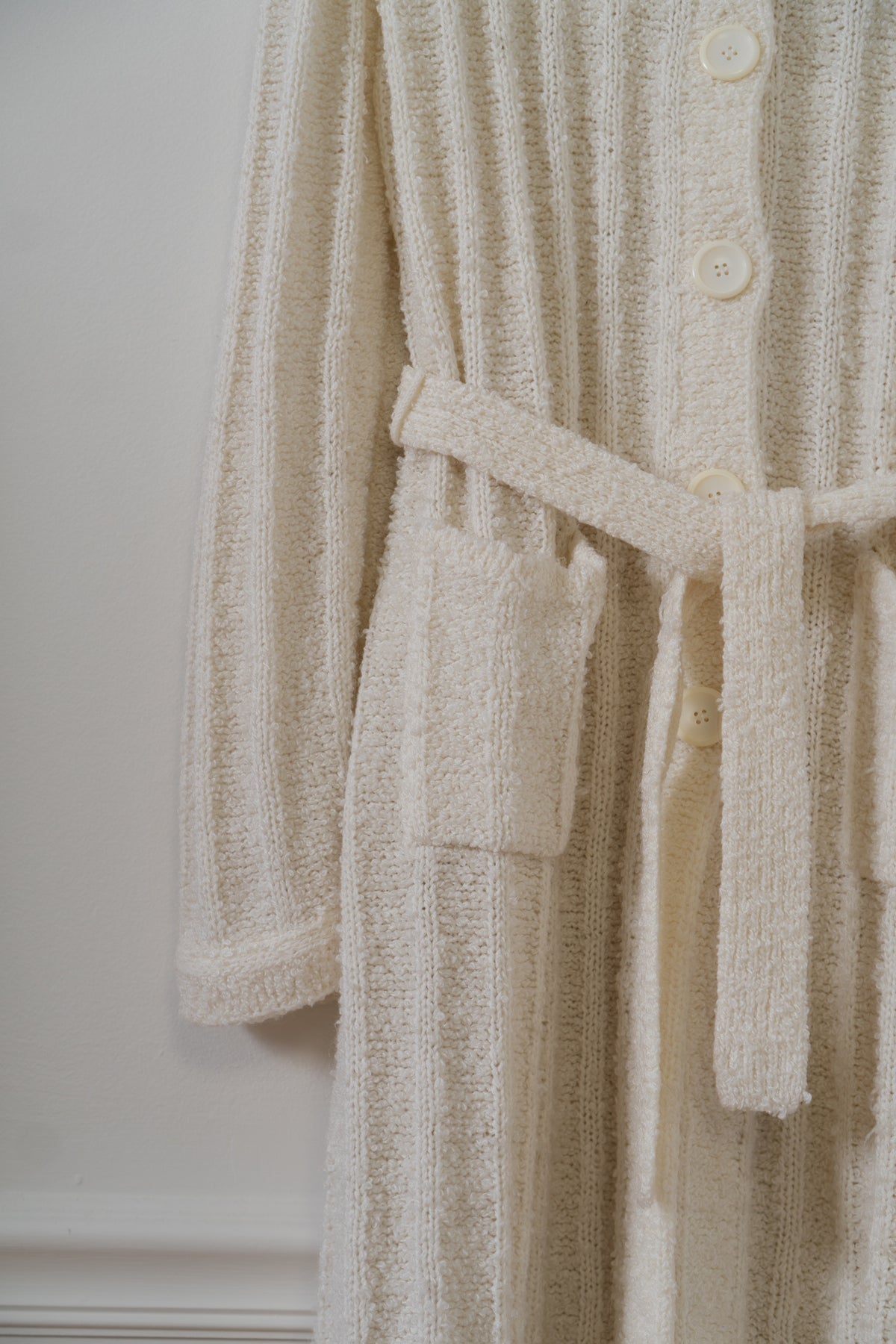 Vintage Cream Boucle Cardian Duster