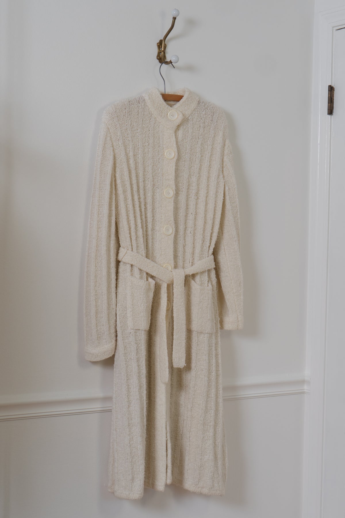 Vintage Cream Boucle Cardian Duster