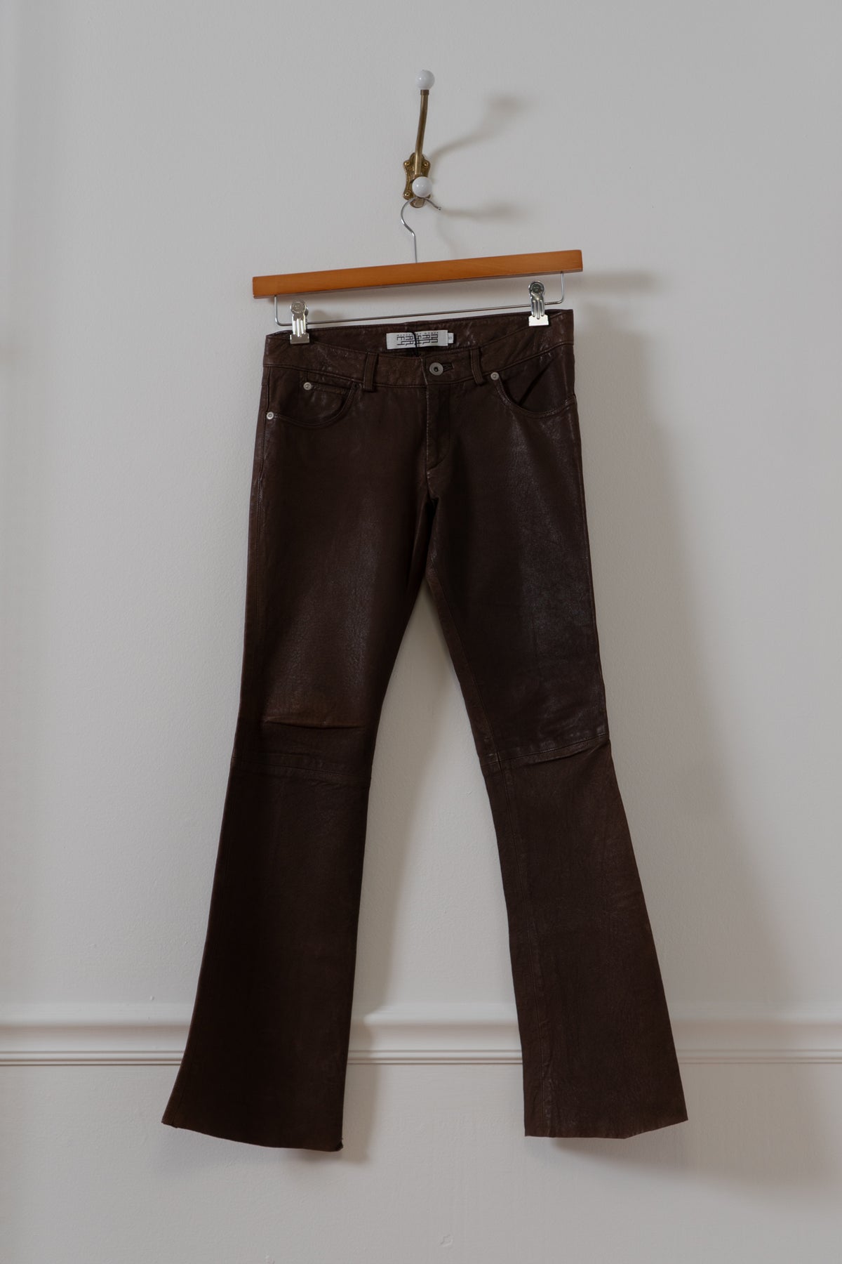 Vintage Brown Leather Hot Pants