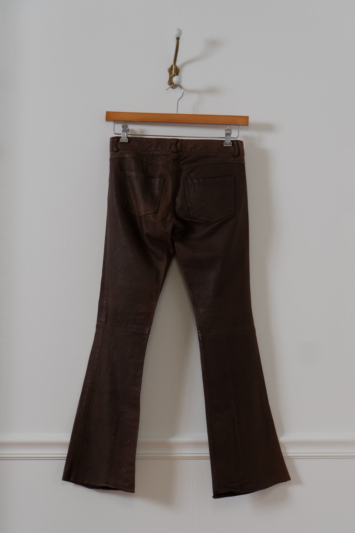 Vintage Brown Leather Hot Pants