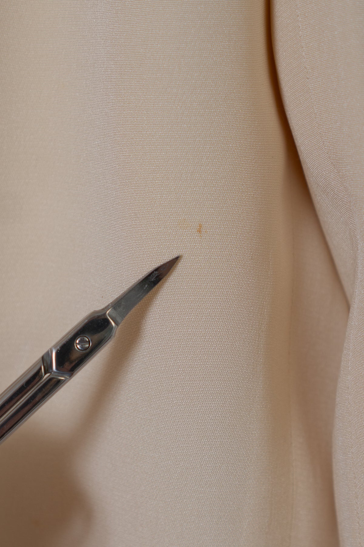 Vintage Cream Silk High Waisted Trousers
