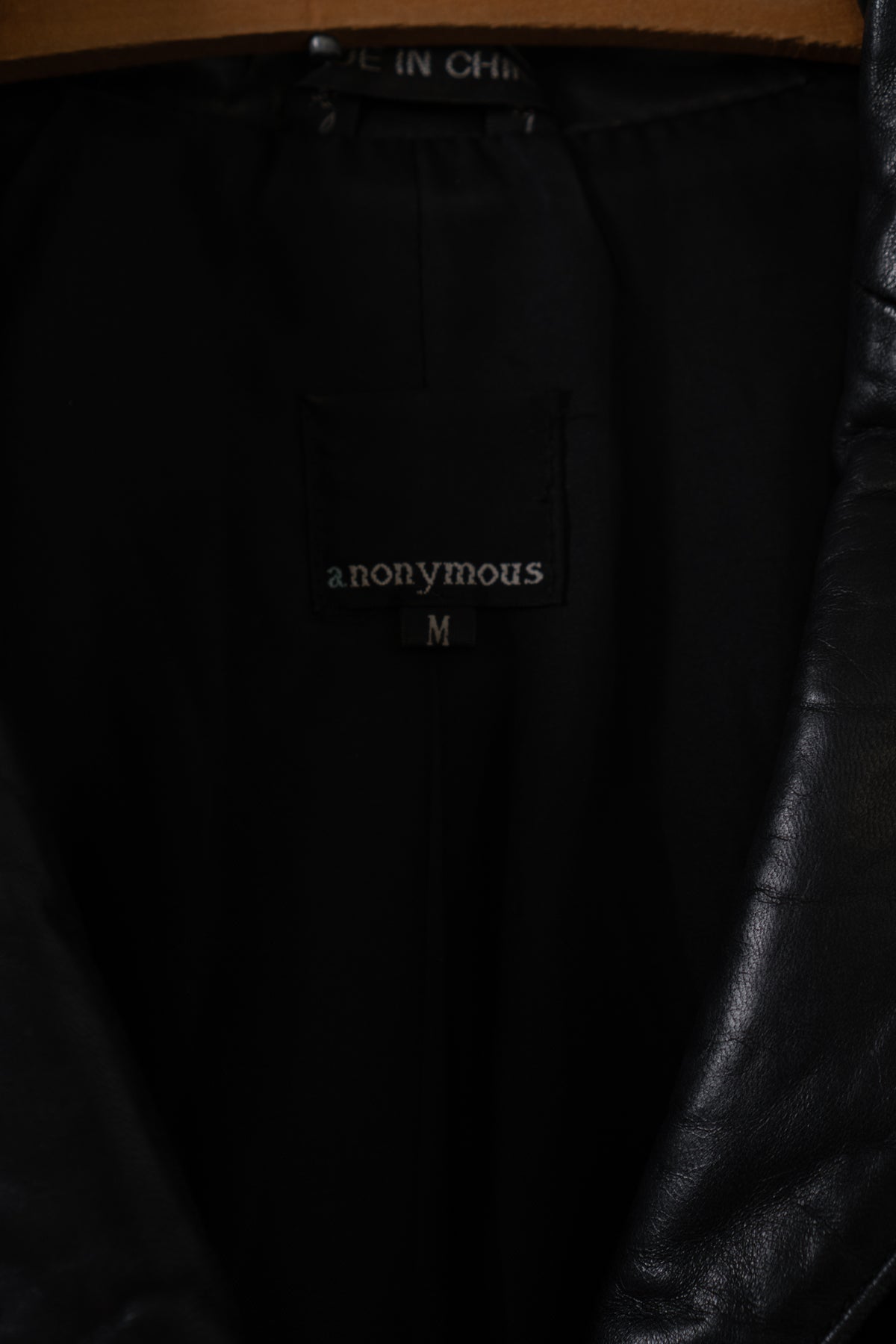 Vintage Black Supple Leather Long Blazer Jacket