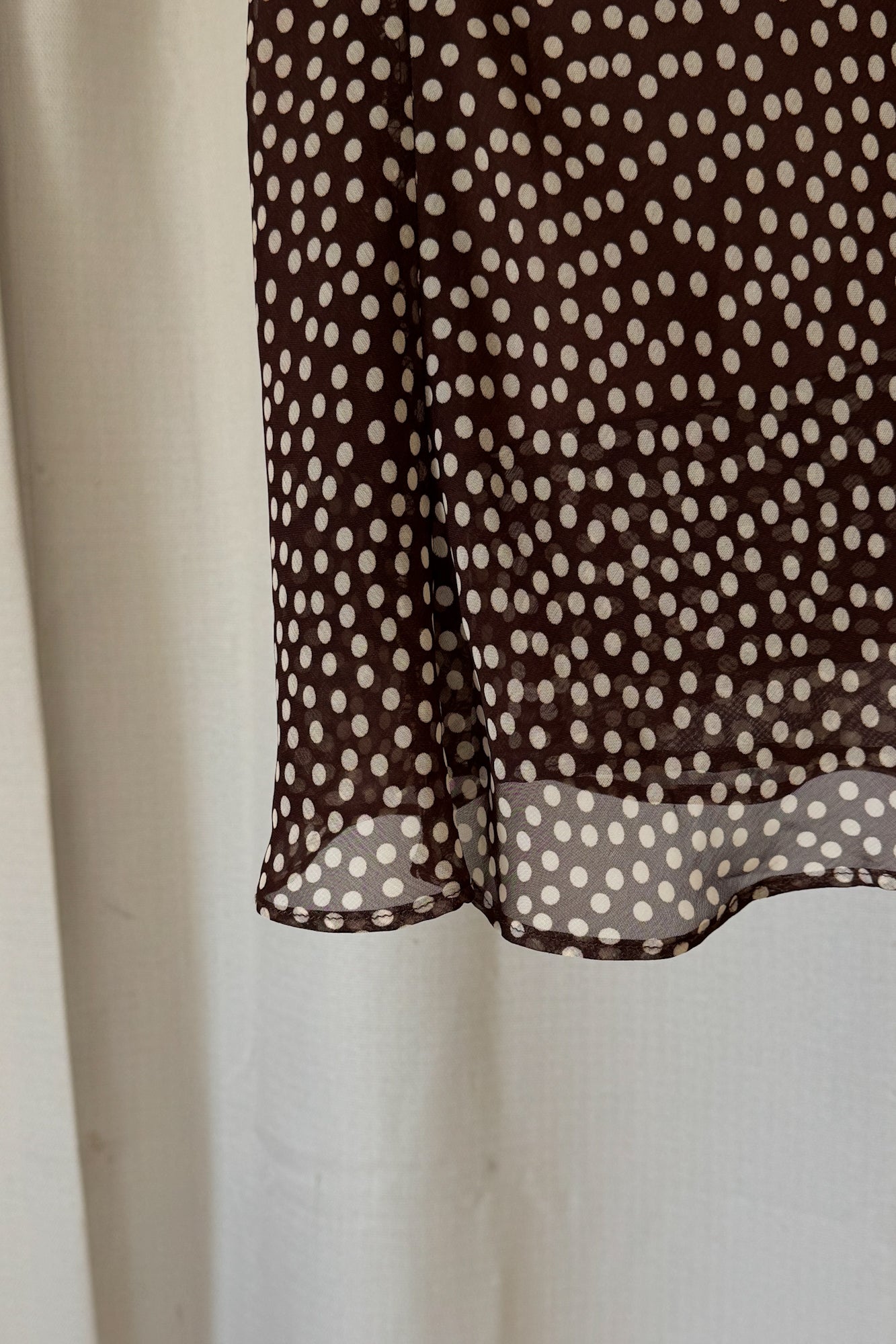 Vintage Brown Polka Dot Skirt