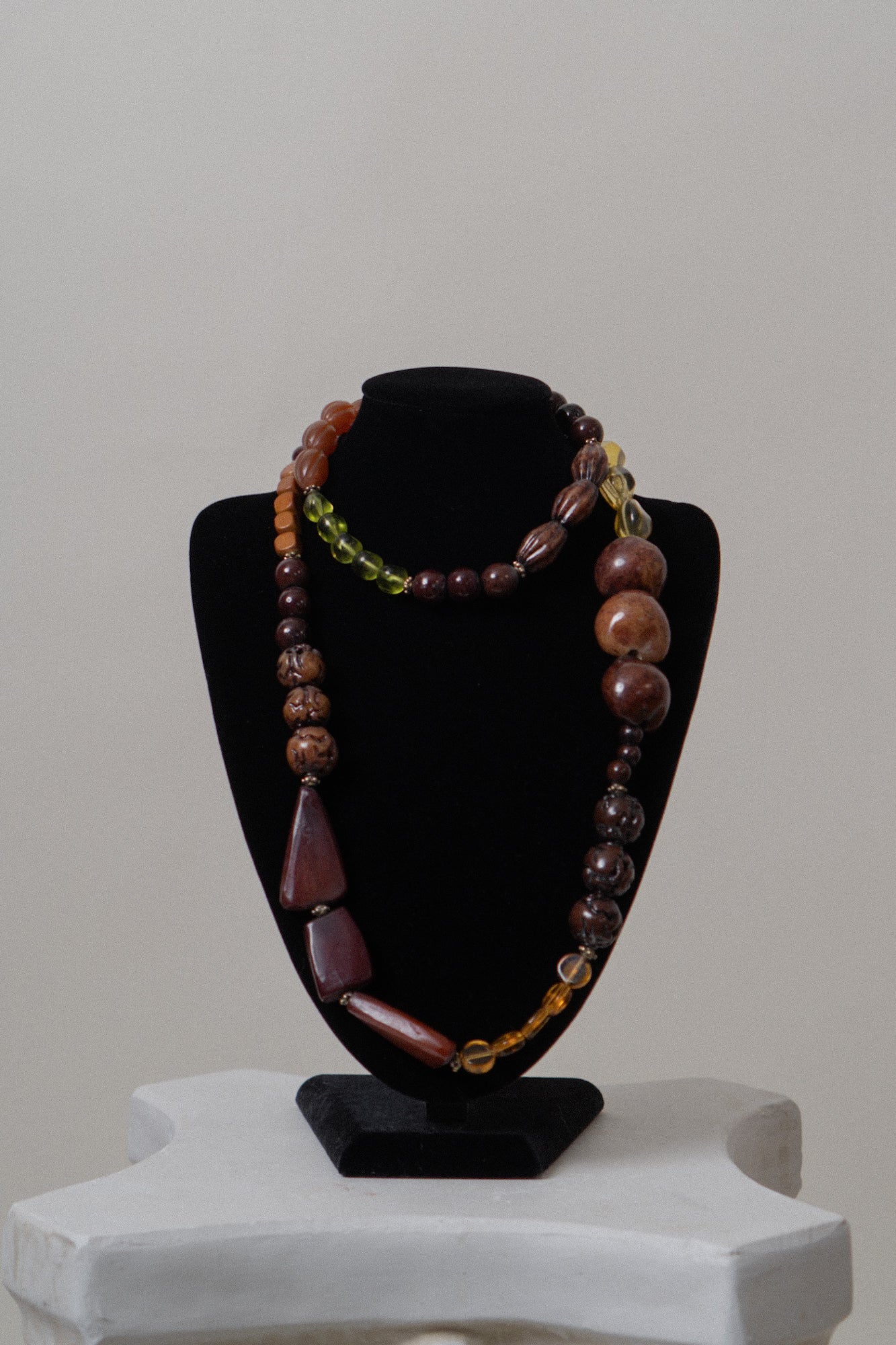 Artisan Boho Multi Bead Necklace