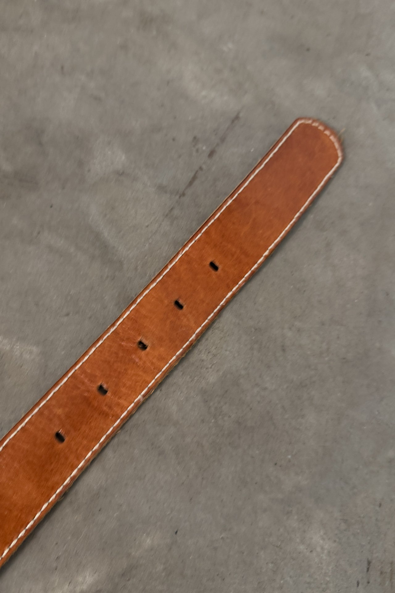 Vintage 100% Leather Cognac Belt