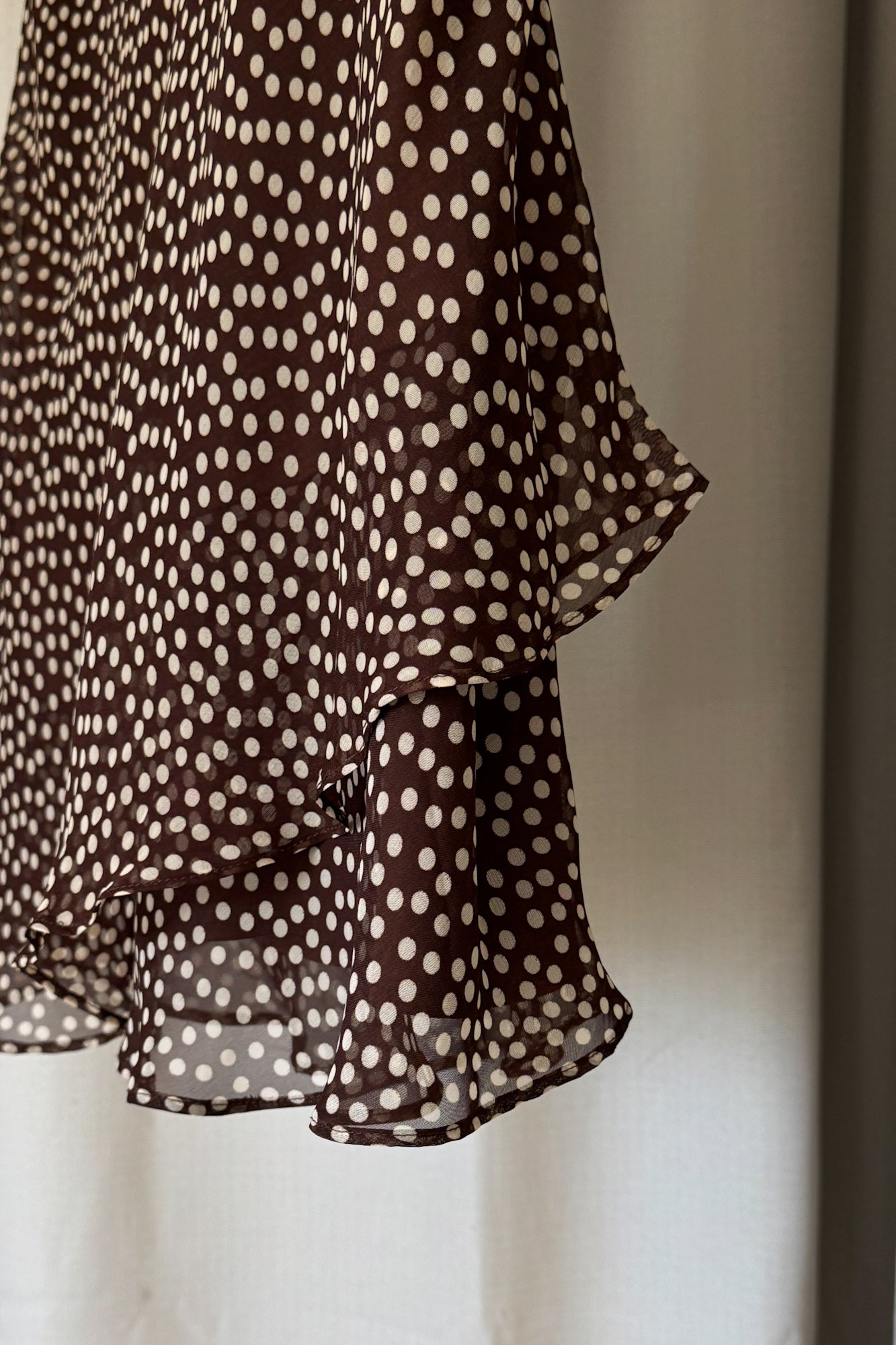 Vintage Brown Polka Dot Skirt