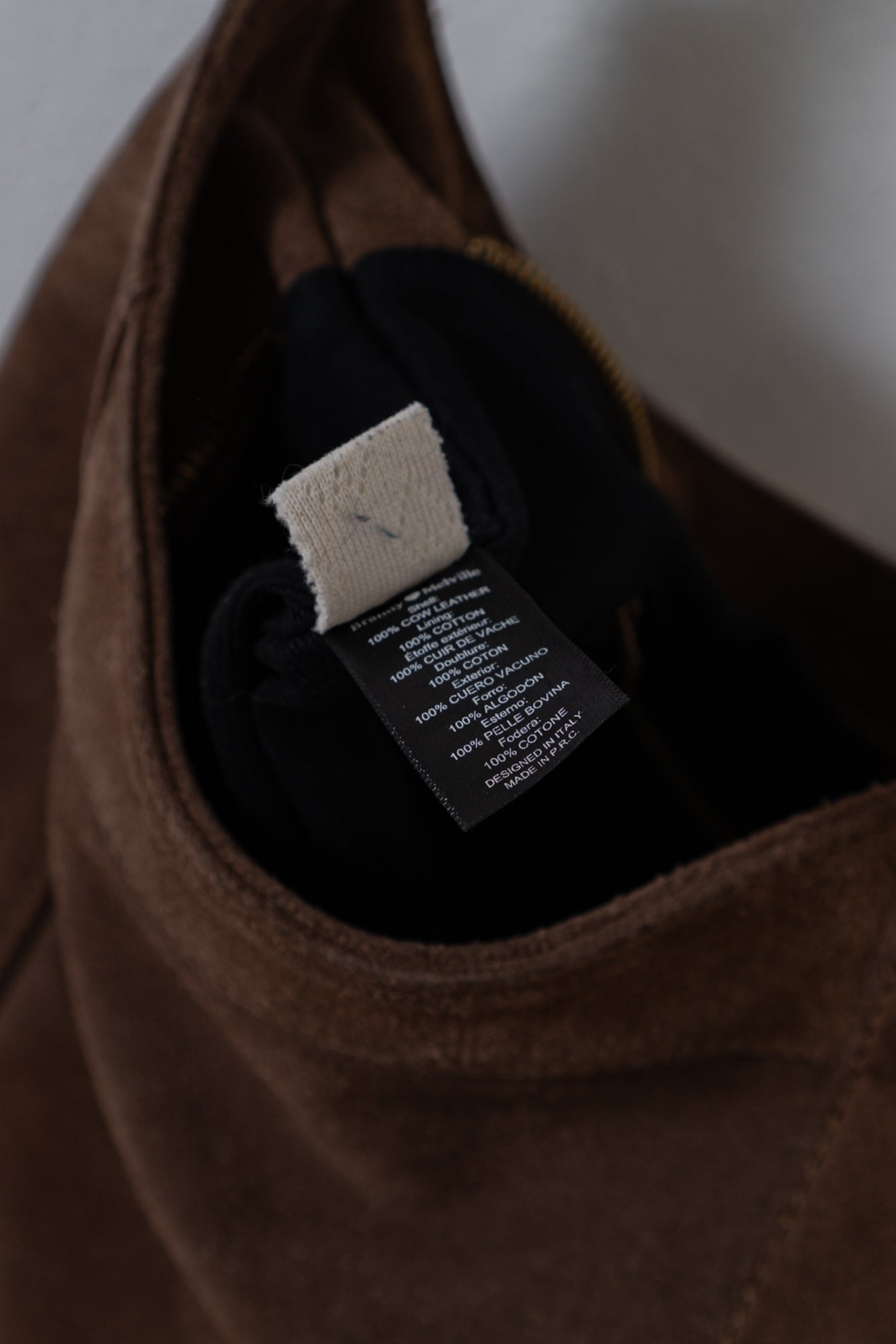 Brandy Melville Brown Suede Crossbody Bag