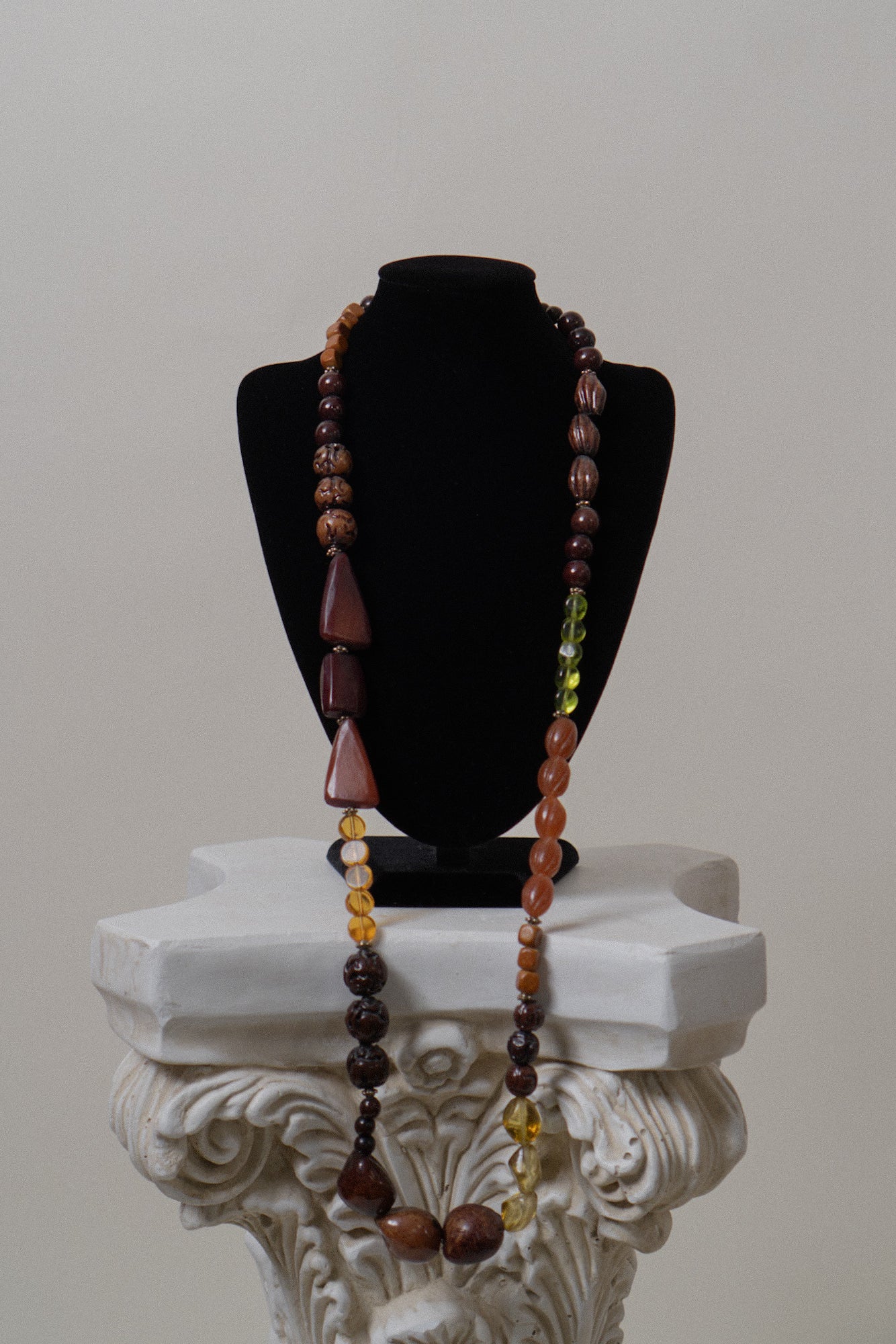 Artisan Boho Multi Bead Necklace