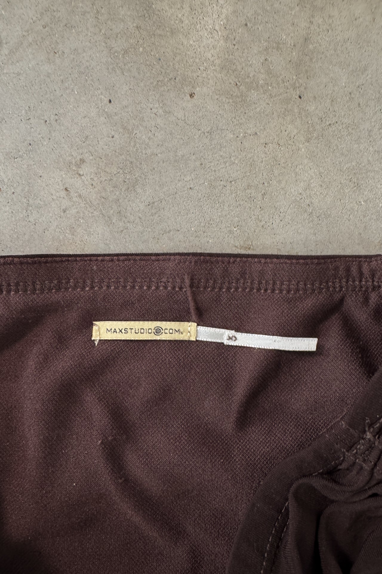 Y2K Handkerchief Hem Brown Strapless Dress