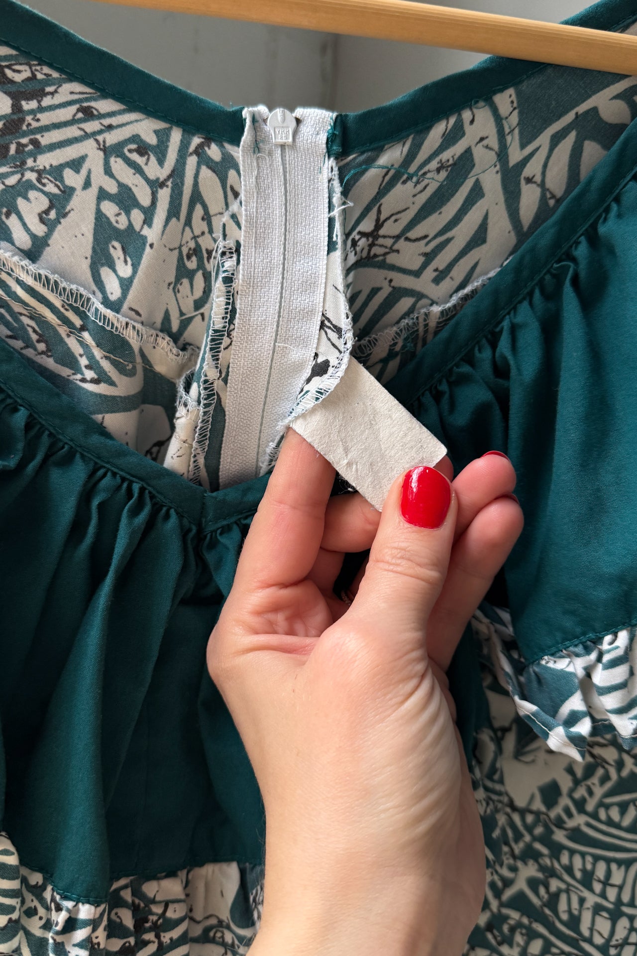 Vintage Green Botanical Dress