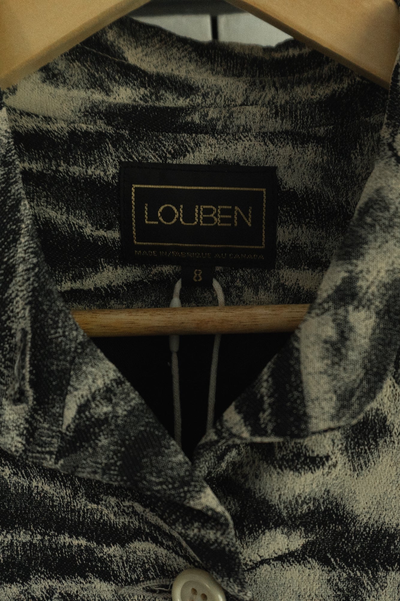 Vintage Animal Print Blazer