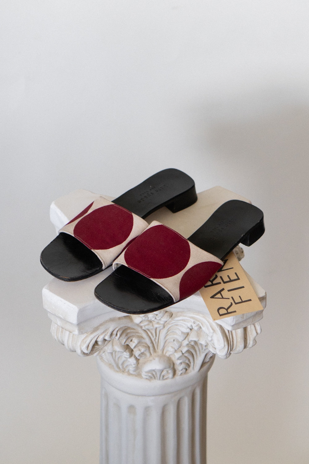 Y2K Kate Spade Red Polka Dot Slides
