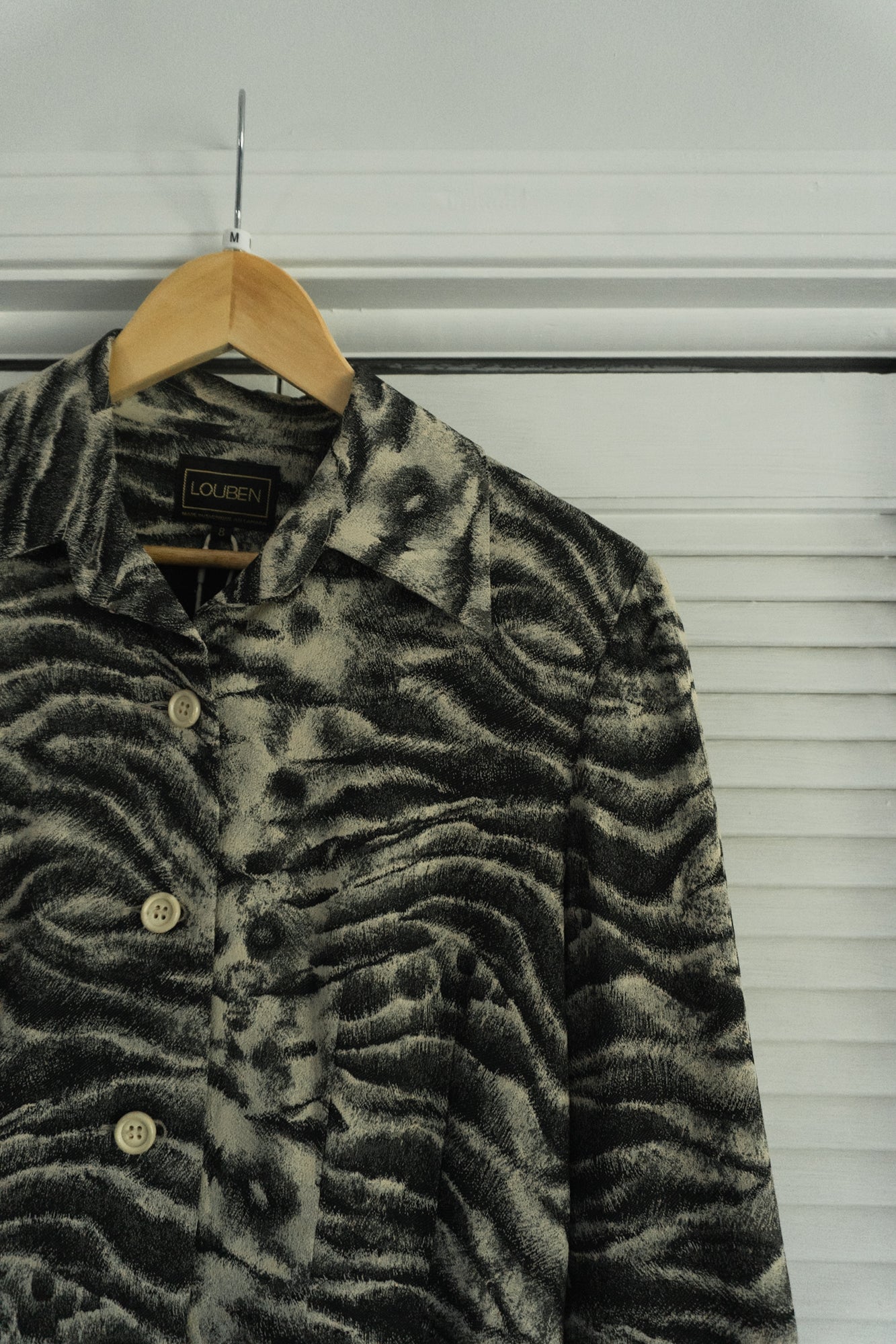 Vintage Animal Print Blazer