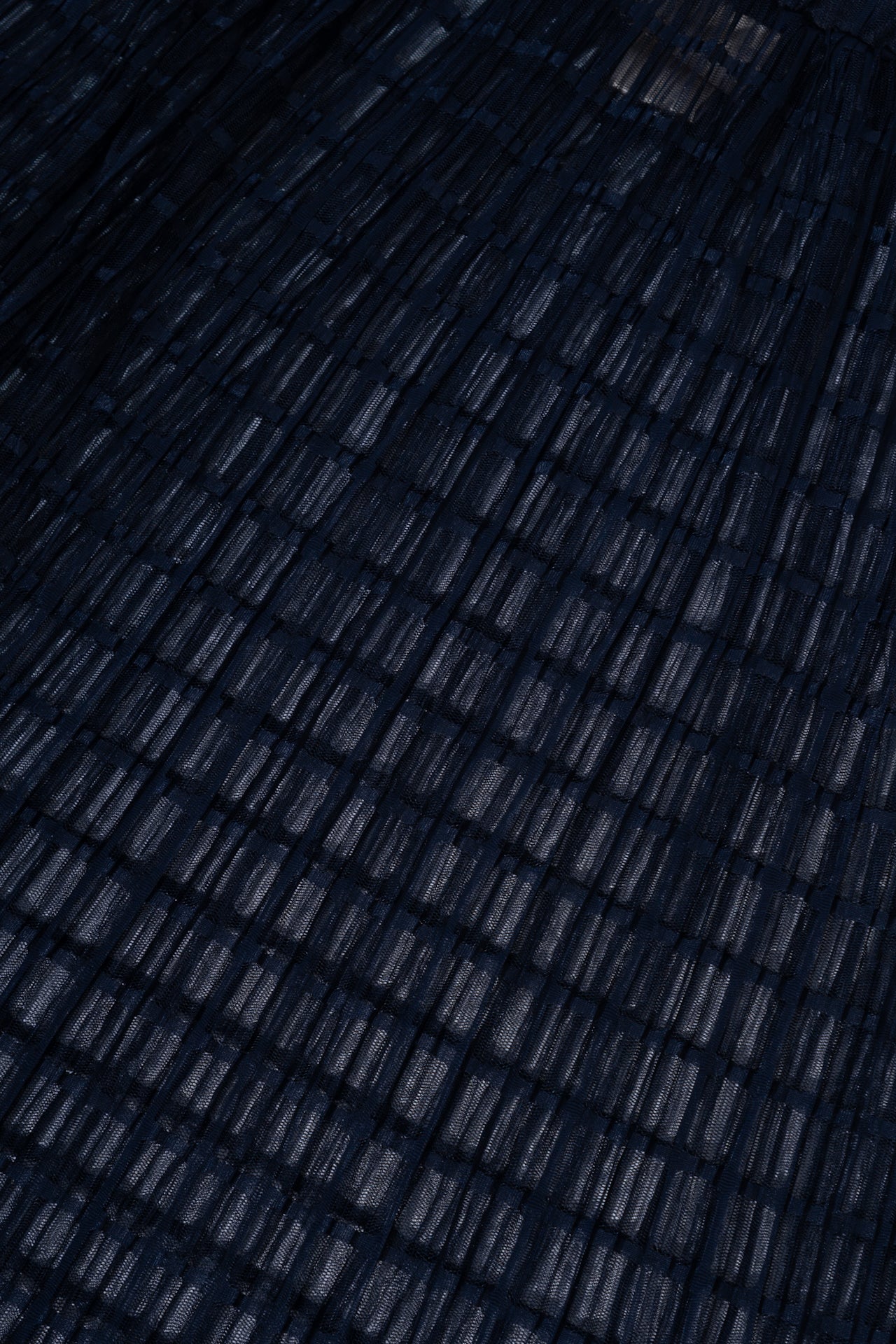 Sheer Window Pane Navy Skirt