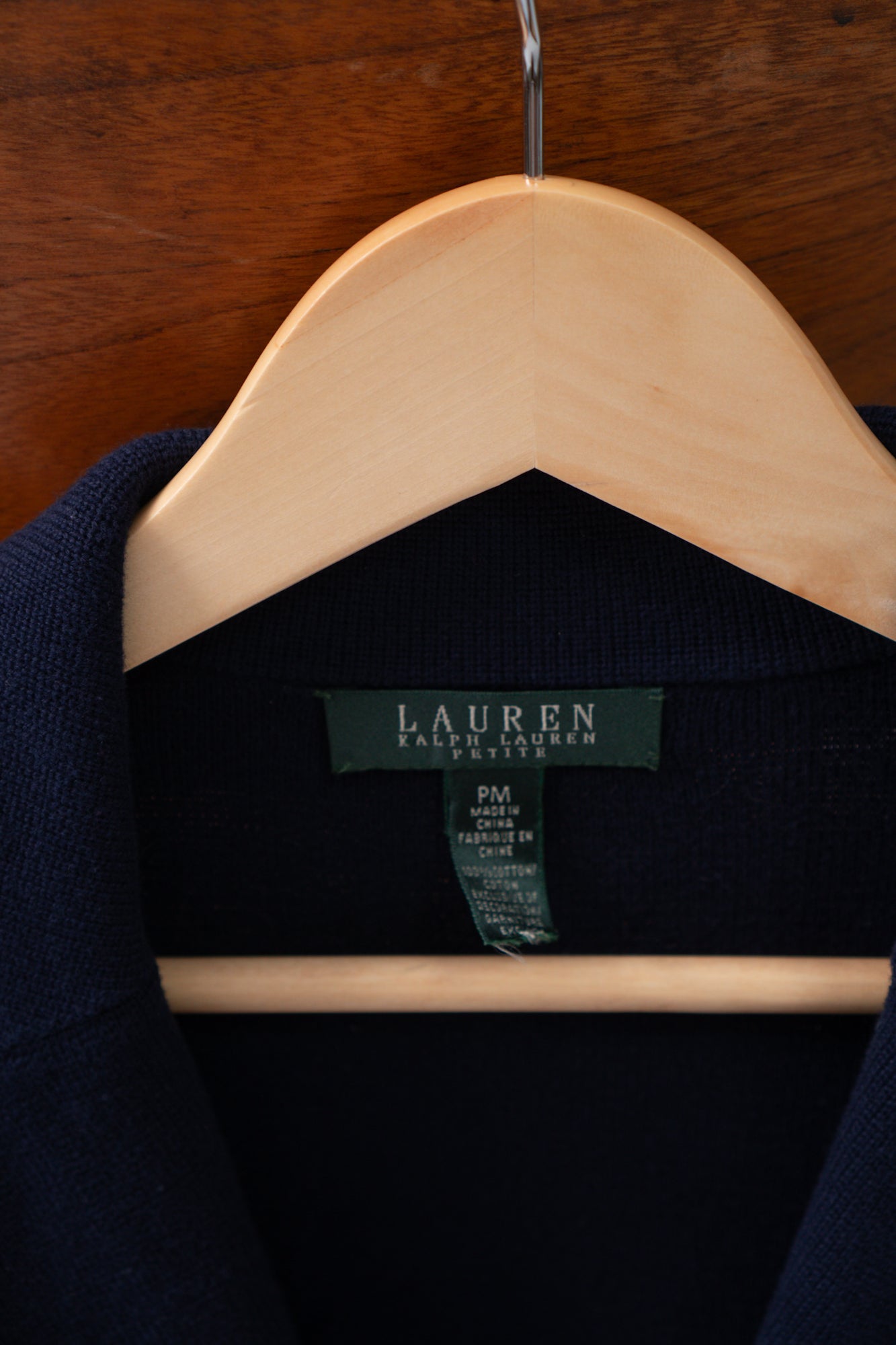Y2K Ralph Lauren Collegiate Navy Cardigan Blazer