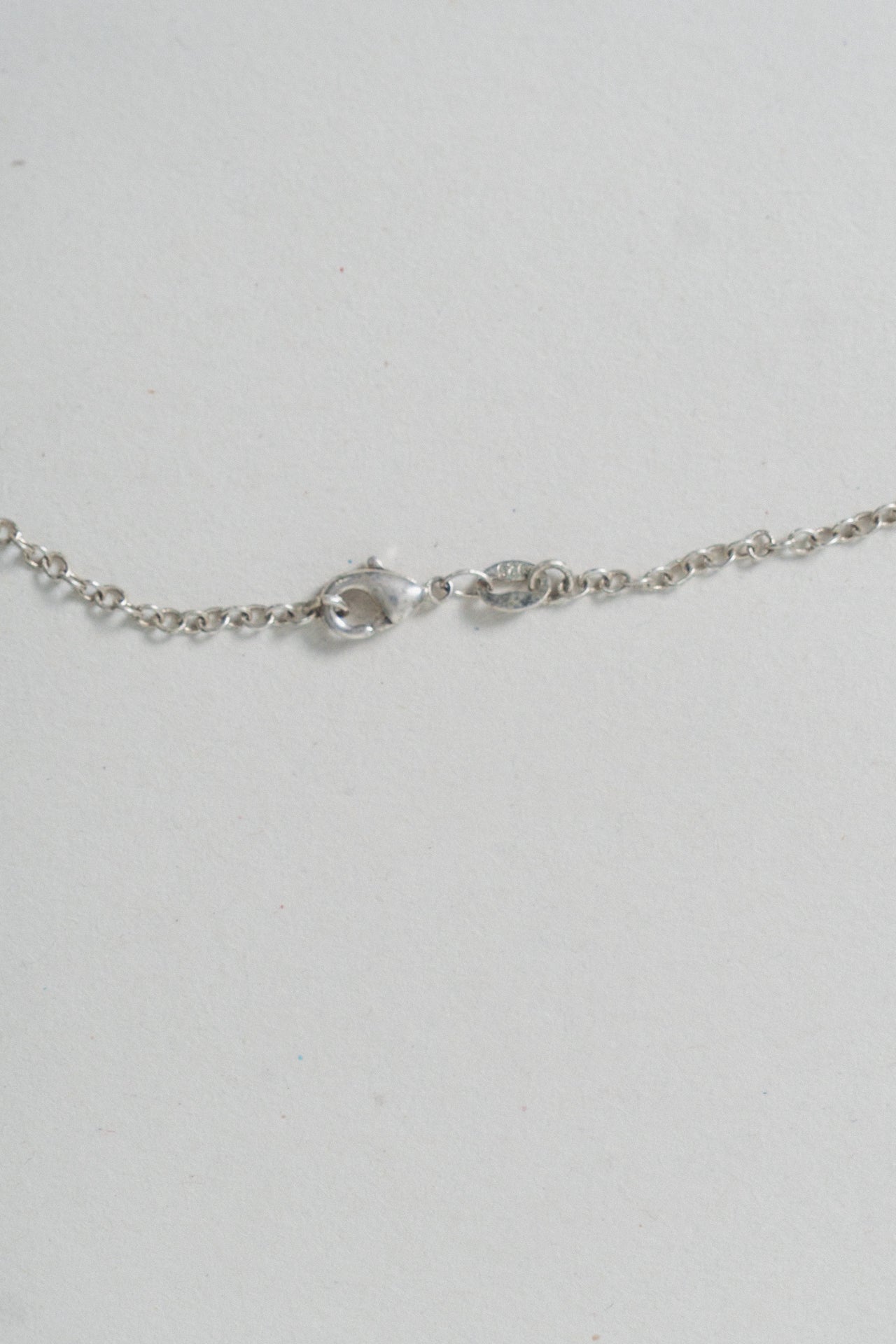Vintage Nautilus Sterling Silver Inlay Pendant Necklace