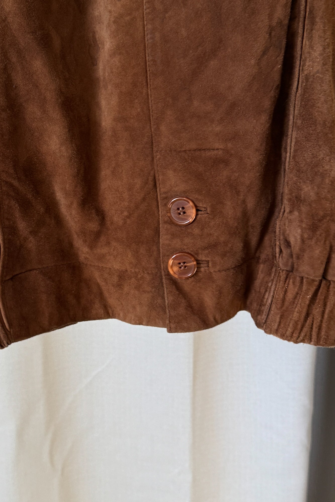 Vintage Caramel Suede Jacket