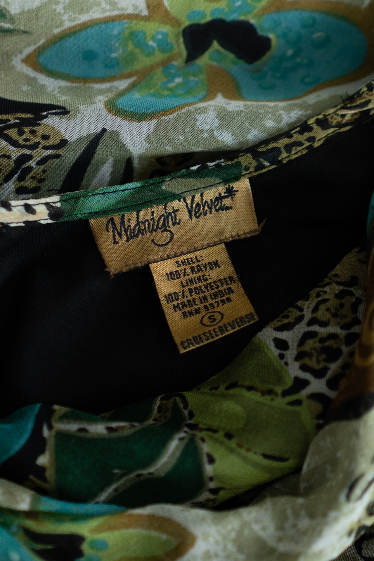 Y2K Floral Chiffon Green Dress