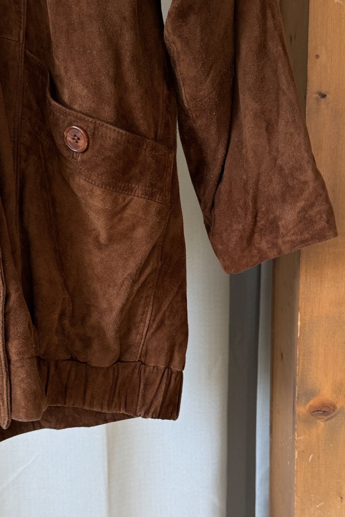 Vintage Caramel Suede Jacket