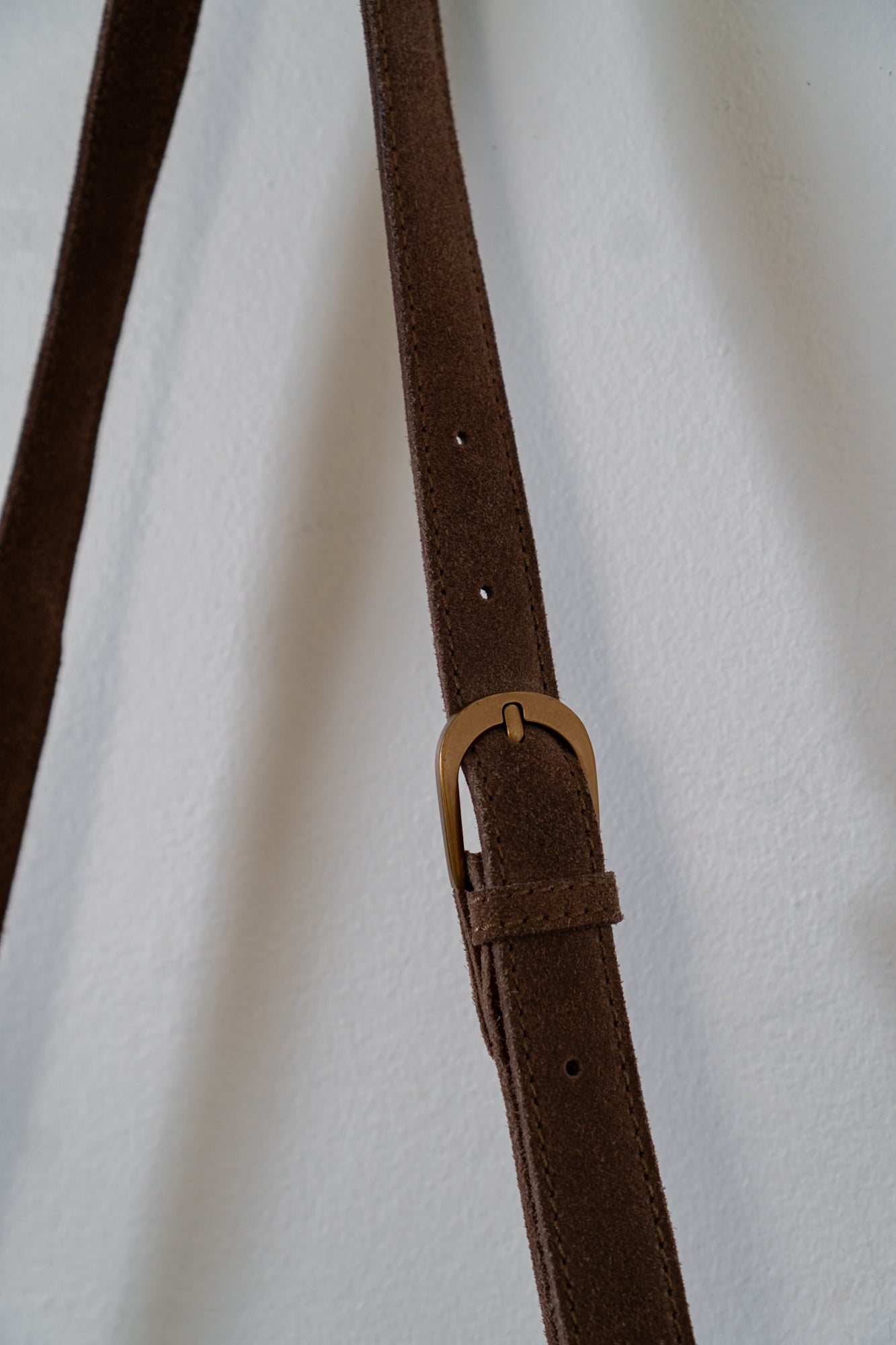 Brandy Melville Brown Suede Crossbody Bag