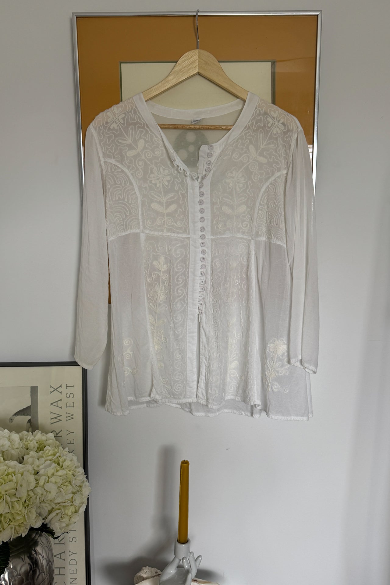 VTG Embroidered Button Up Top