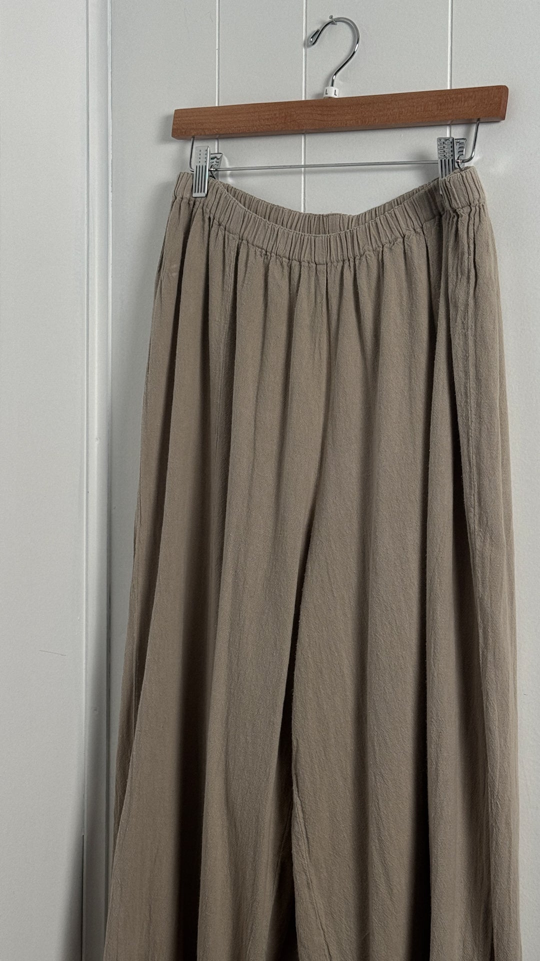Vintage Cotton Palazzo Pants