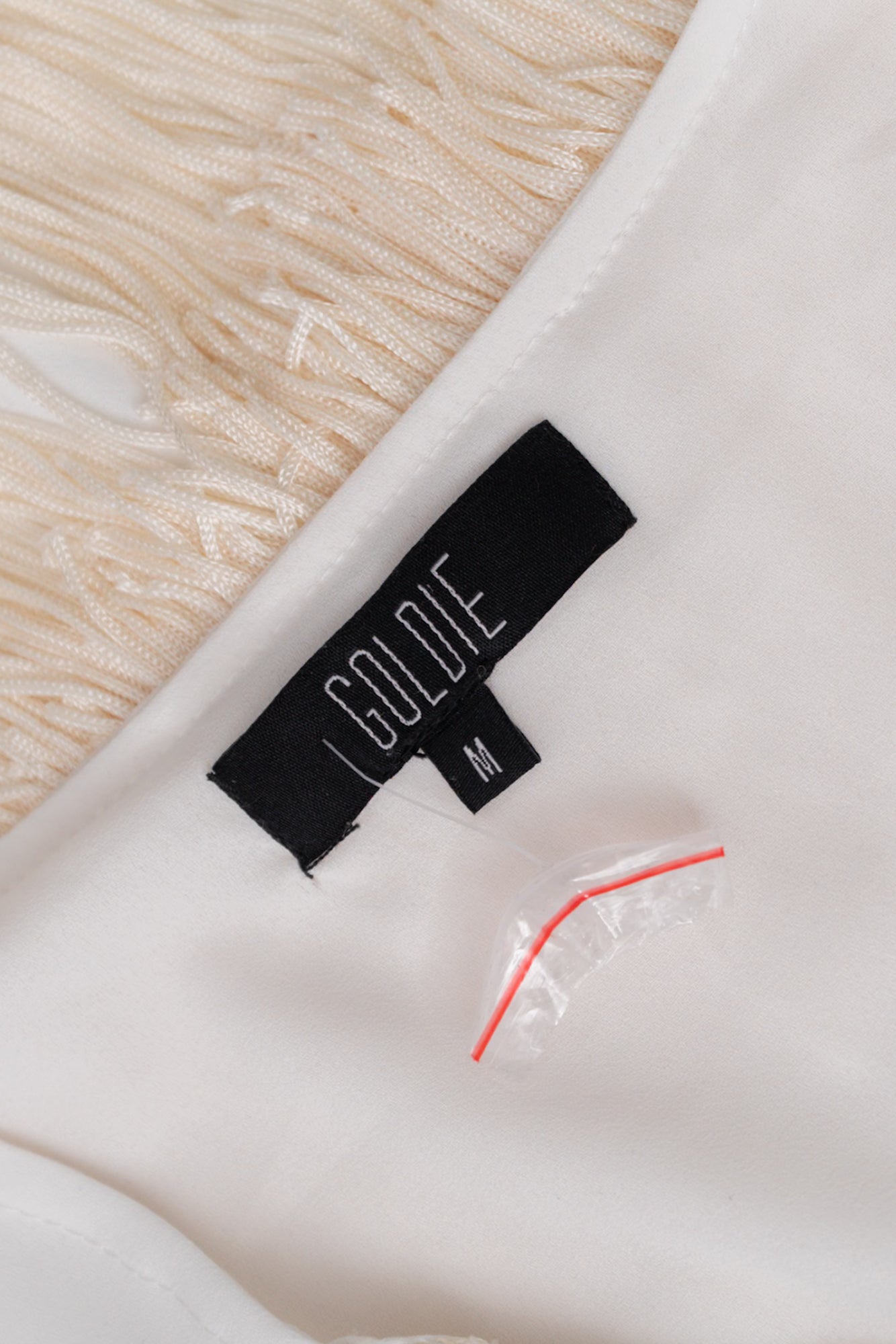 White & Cream Fringe Jacket