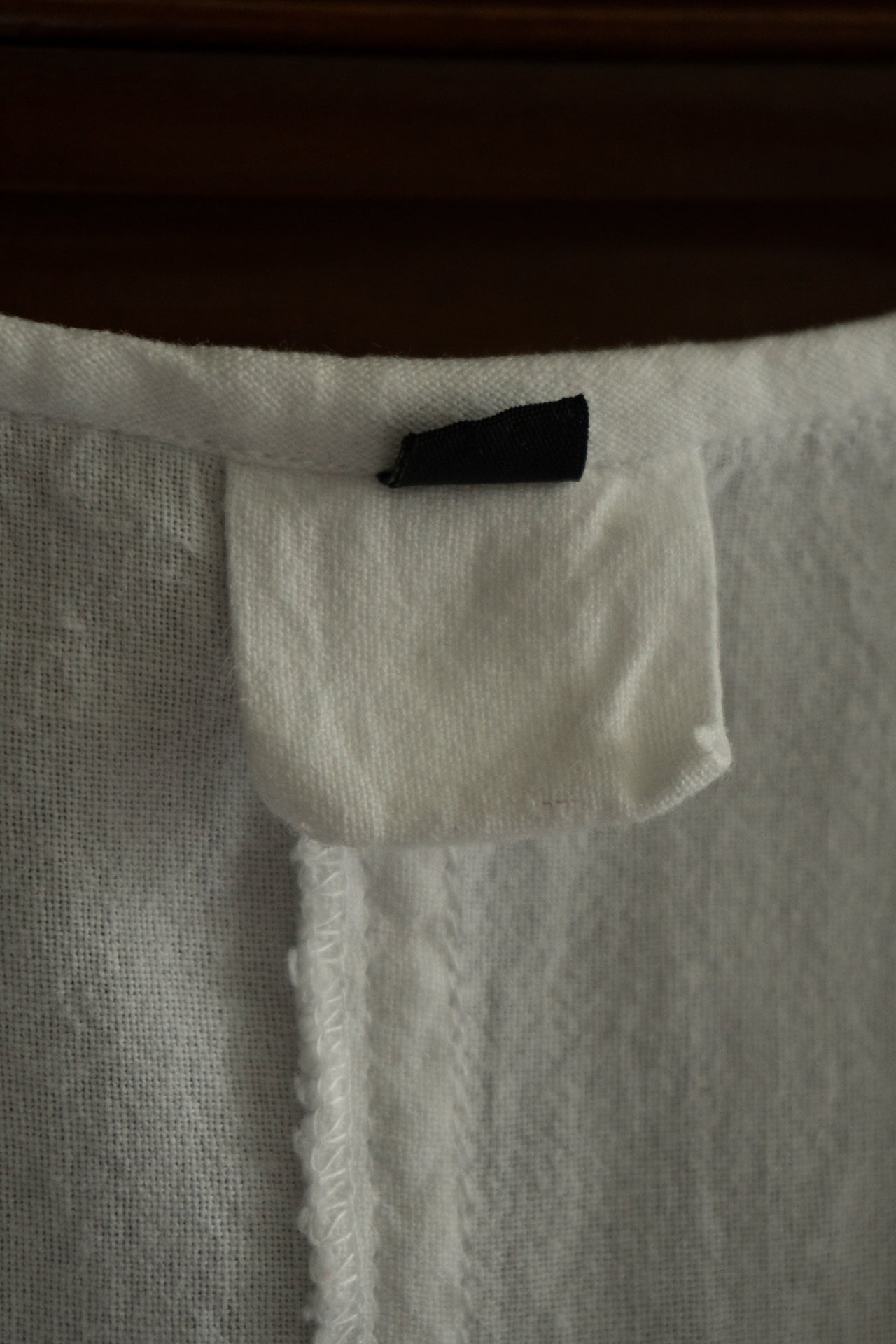 Vintage White Cotton Drop Waist Maxi Dress