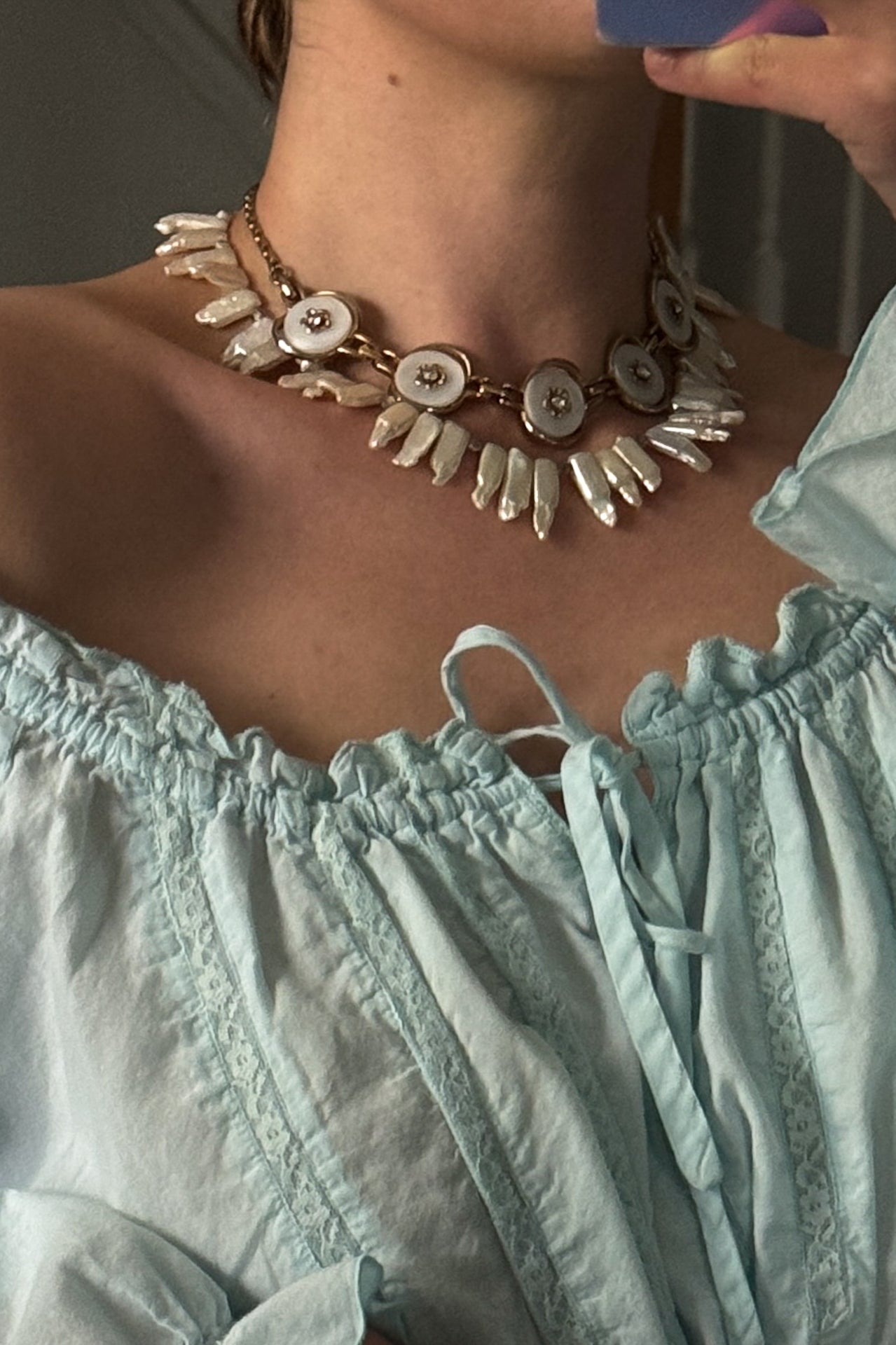 Vintage Baroque Pearl Necklace
