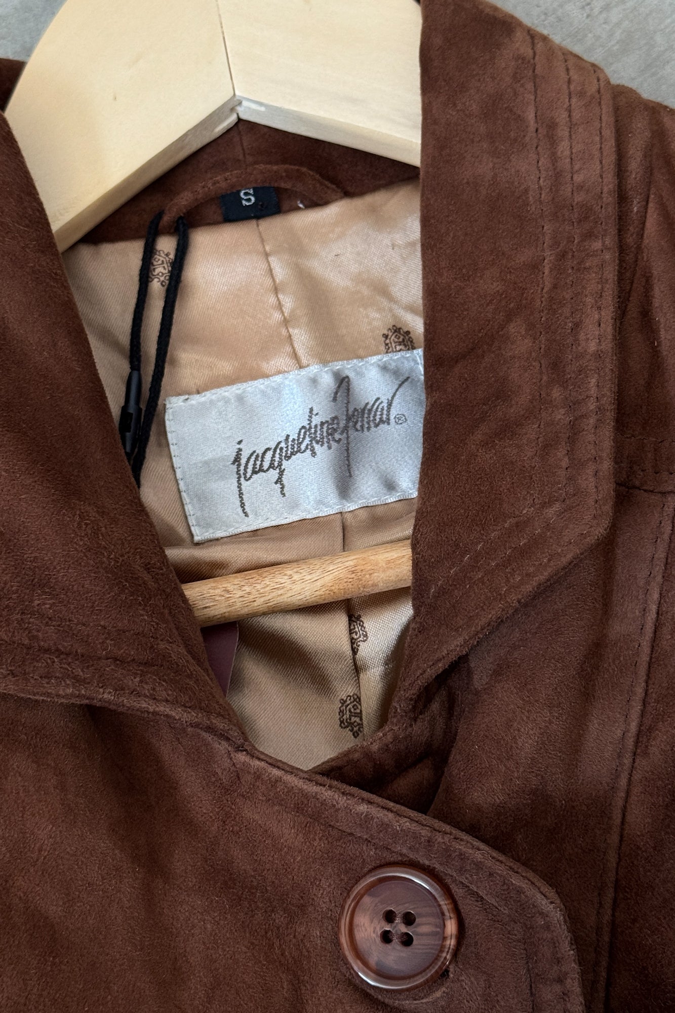Vintage Caramel Suede Jacket