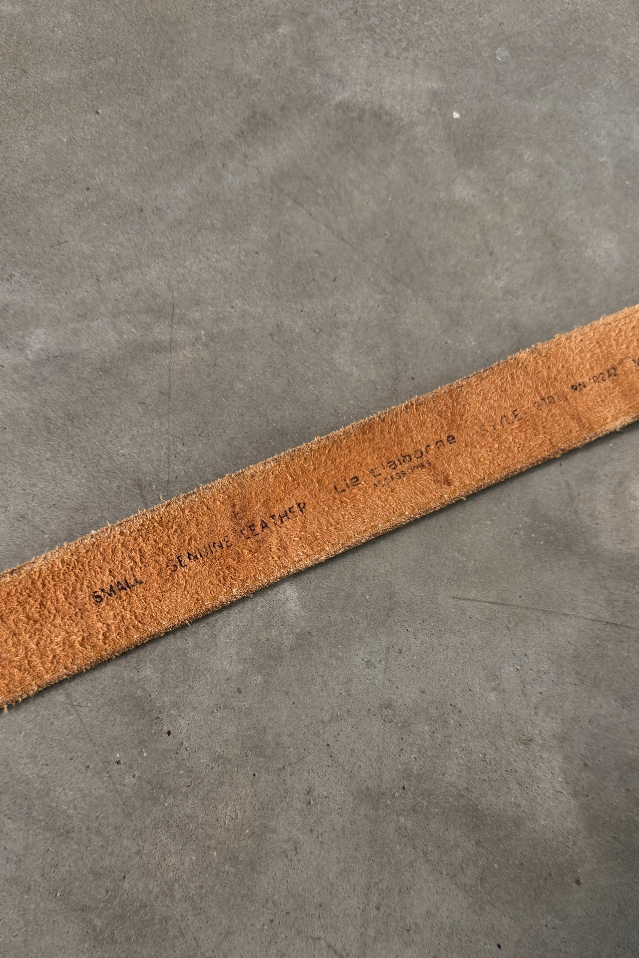 Vintage 100% Leather Cognac Belt