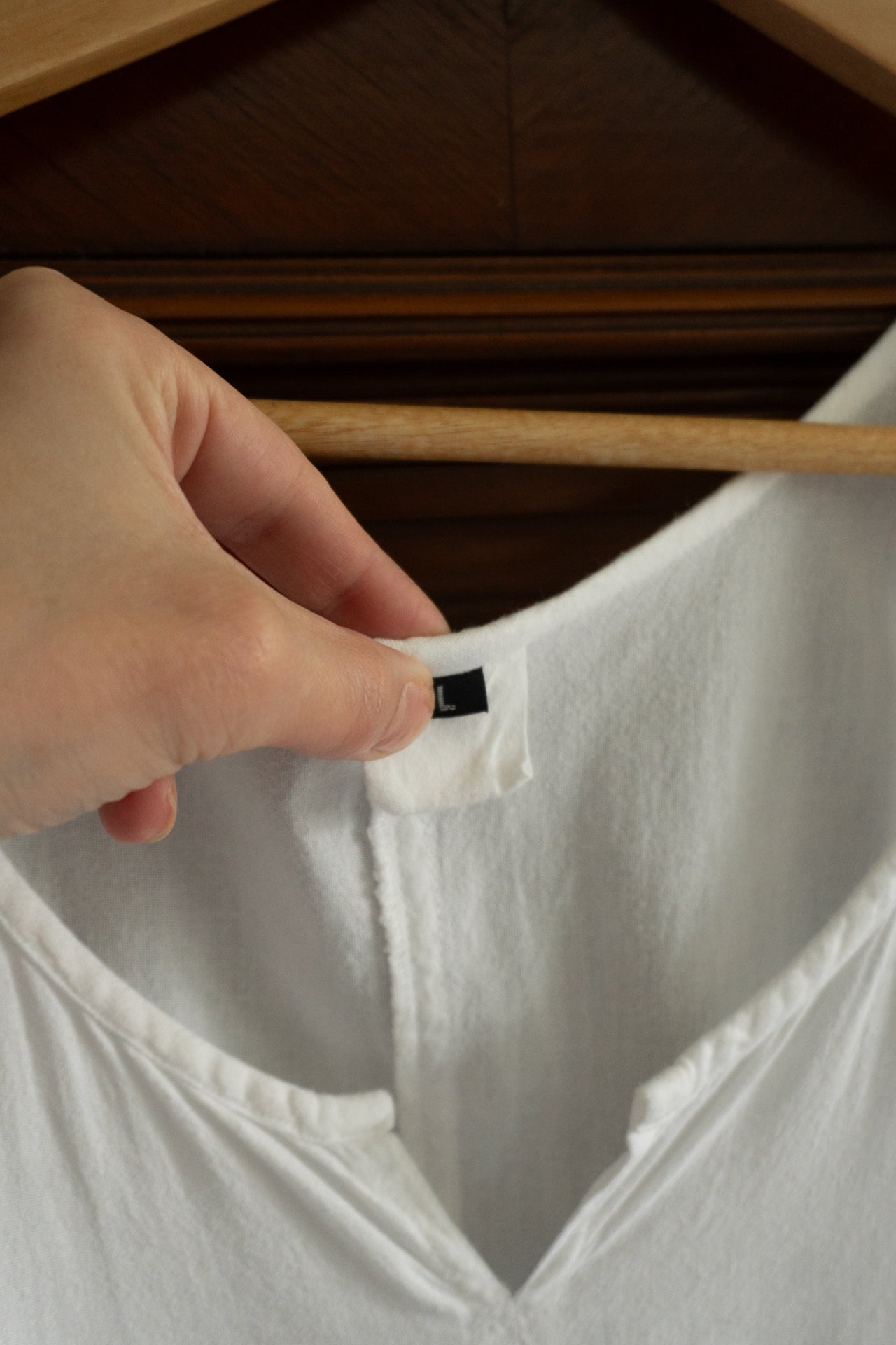 Vintage White Cotton Drop Waist Maxi Dress