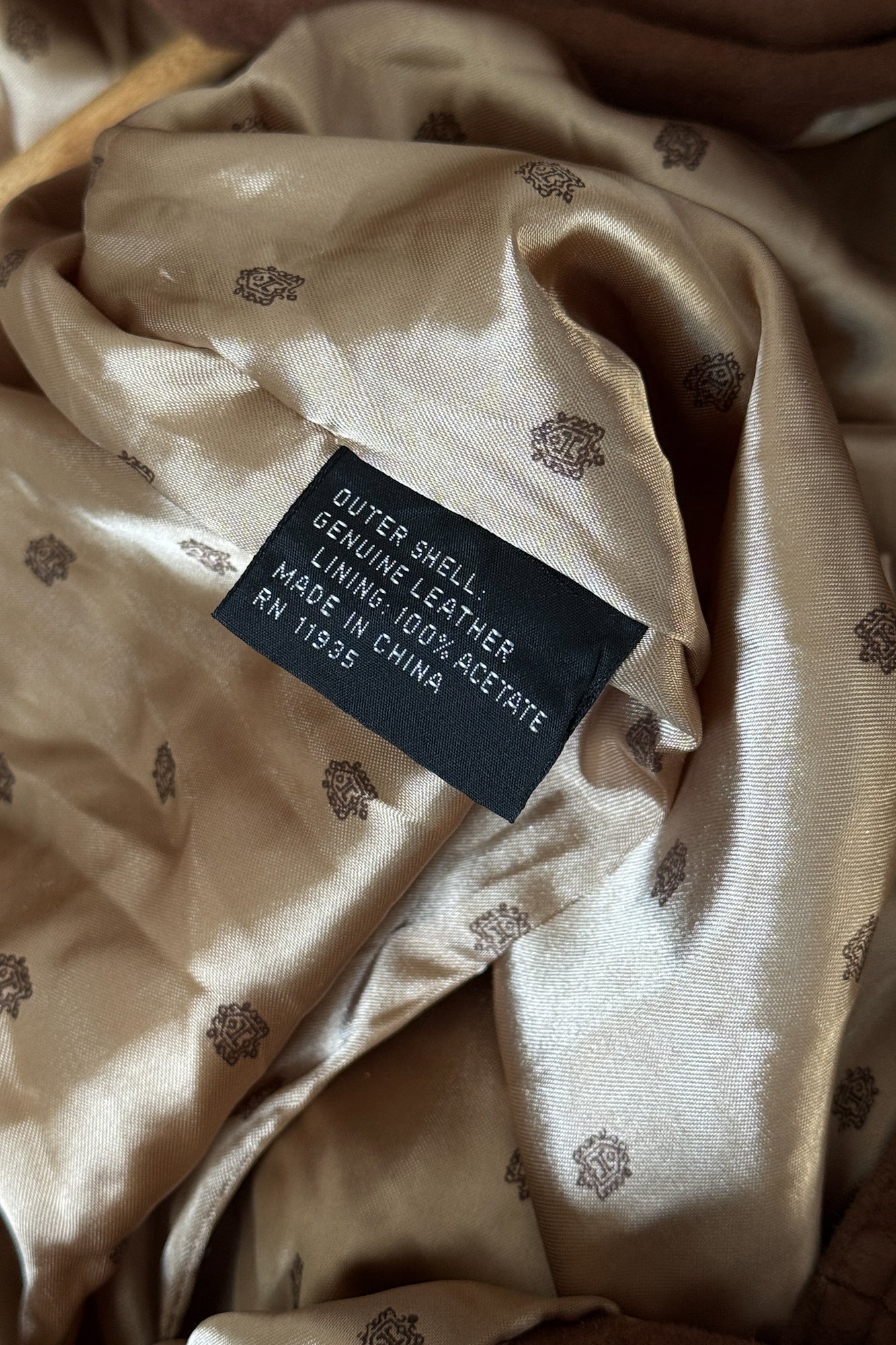 Vintage Caramel Suede Jacket