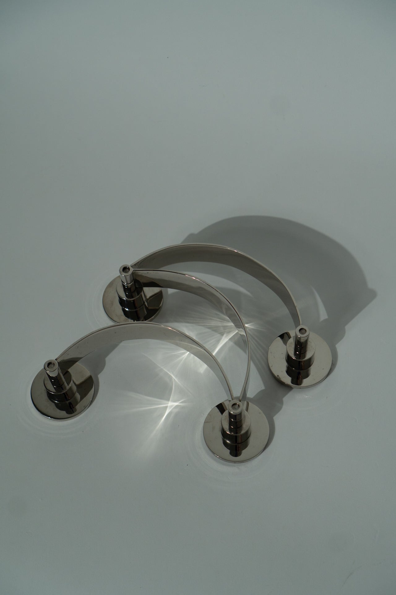 RARE Silver Squiggle Candalabara