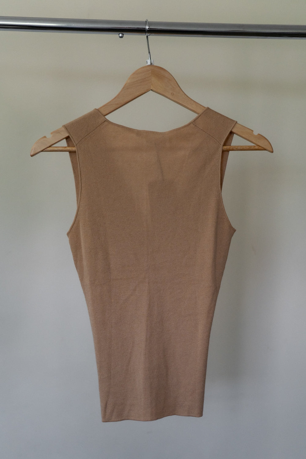 Vintage Cashmere Blend Knit Twist Tank