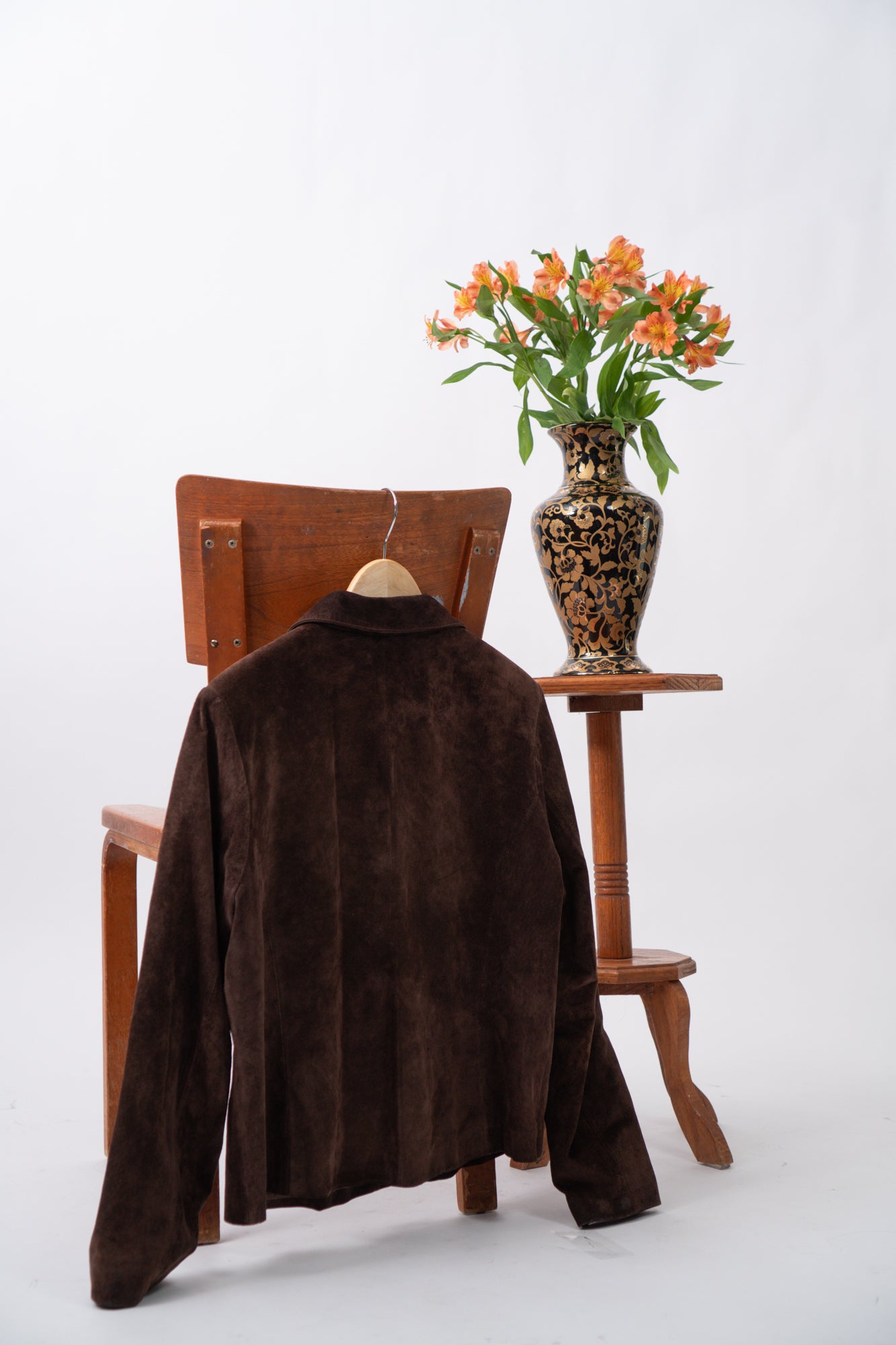 Vintage Brown 100% Suede Leather Jacket
