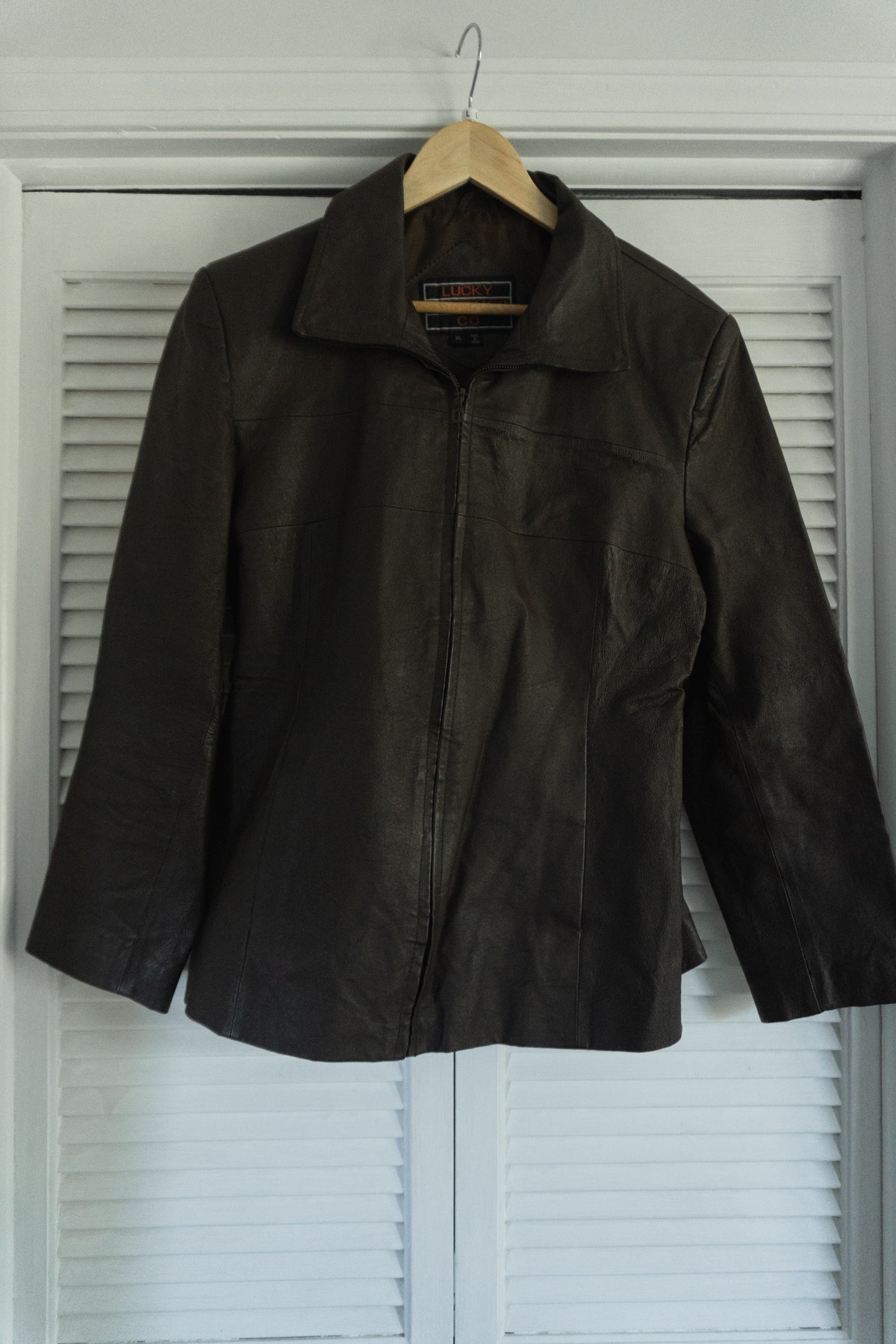 Vintage Brown Leather Jacket