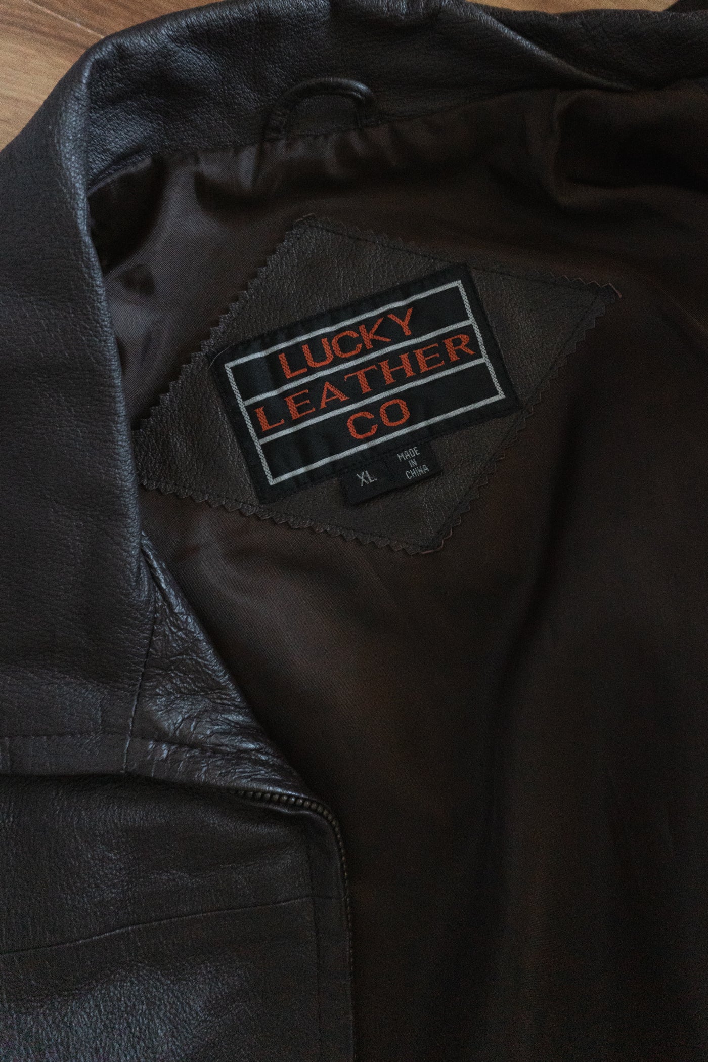 Vintage Brown Leather Jacket