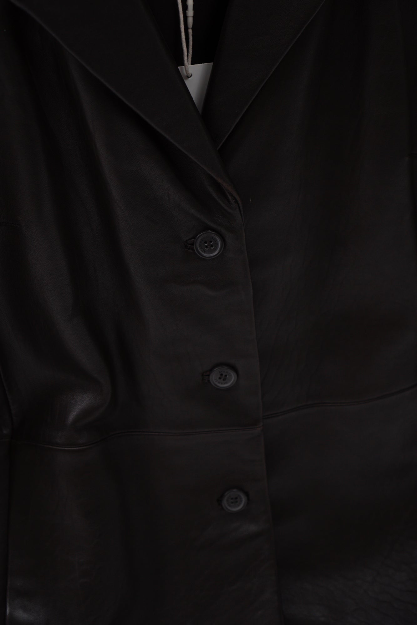 Vintage Brown Supple Leather Blazer Jacket