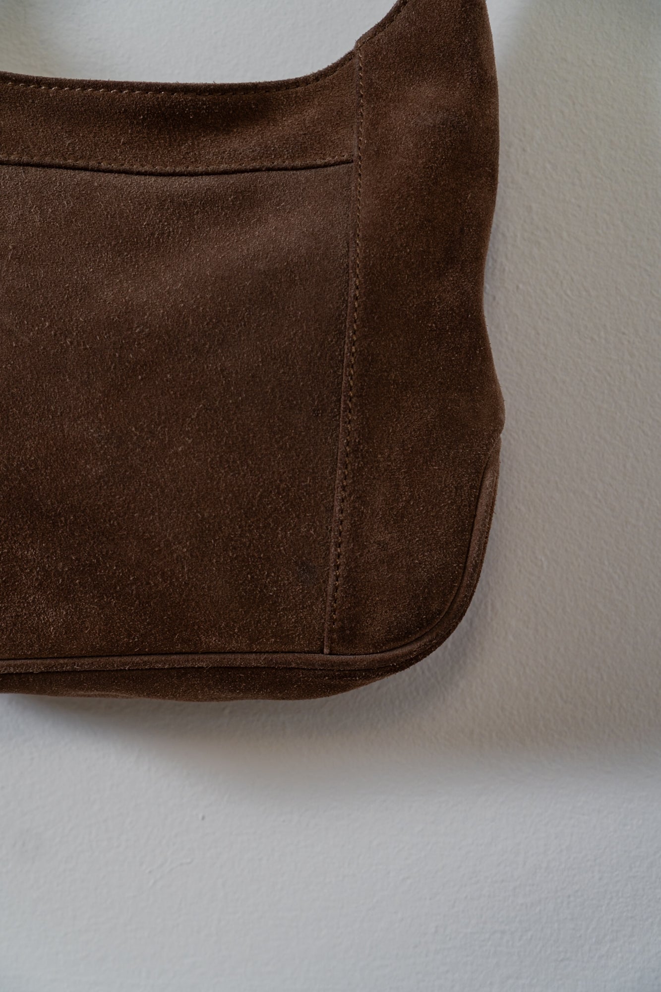 Brandy Melville Brown Suede Crossbody Bag