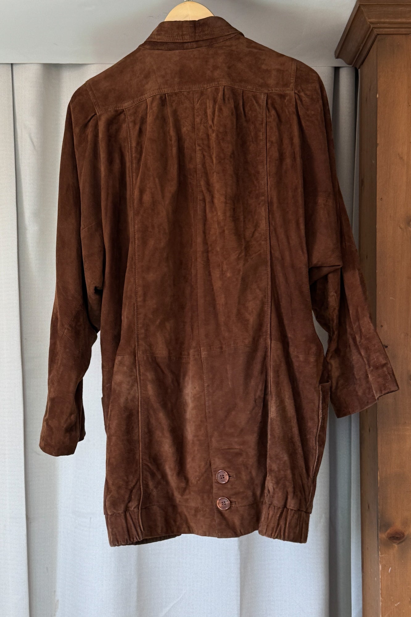 Vintage Caramel Suede Jacket