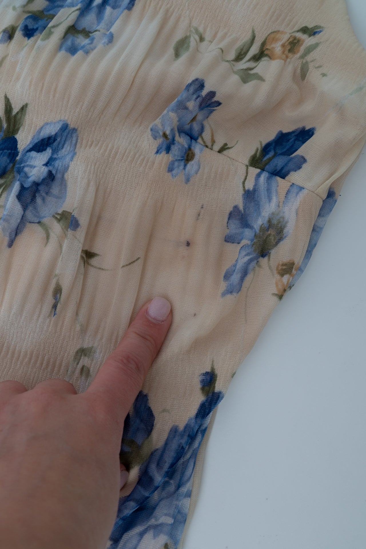 Vintage 90s Ruched Floral Mini Dress