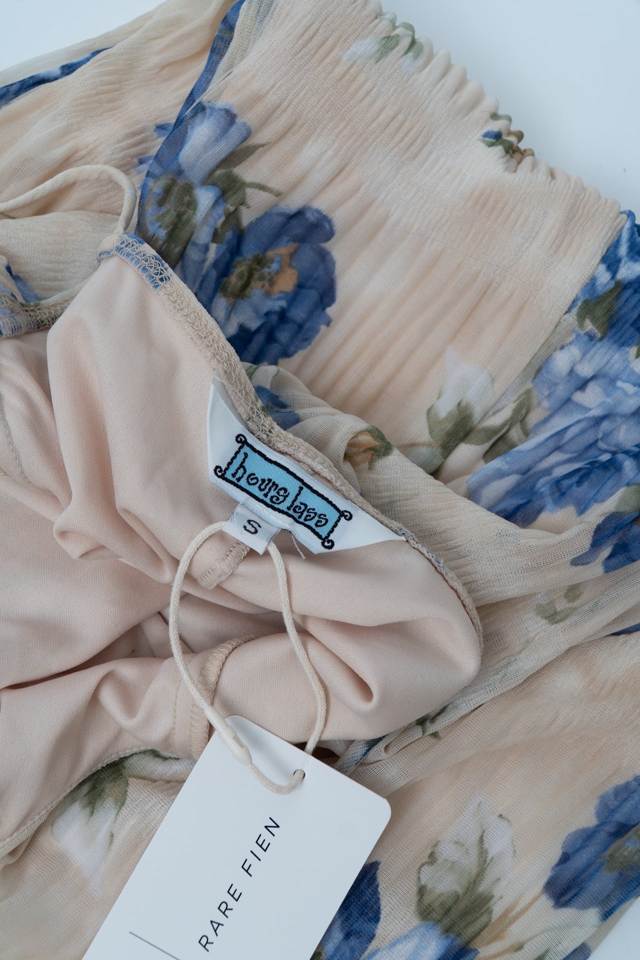 Vintage 90s Ruched Floral Mini Dress