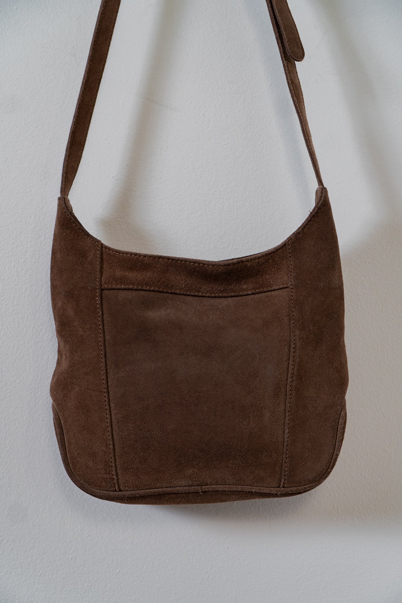 Brandy Melville Brown Suede Crossbody Bag