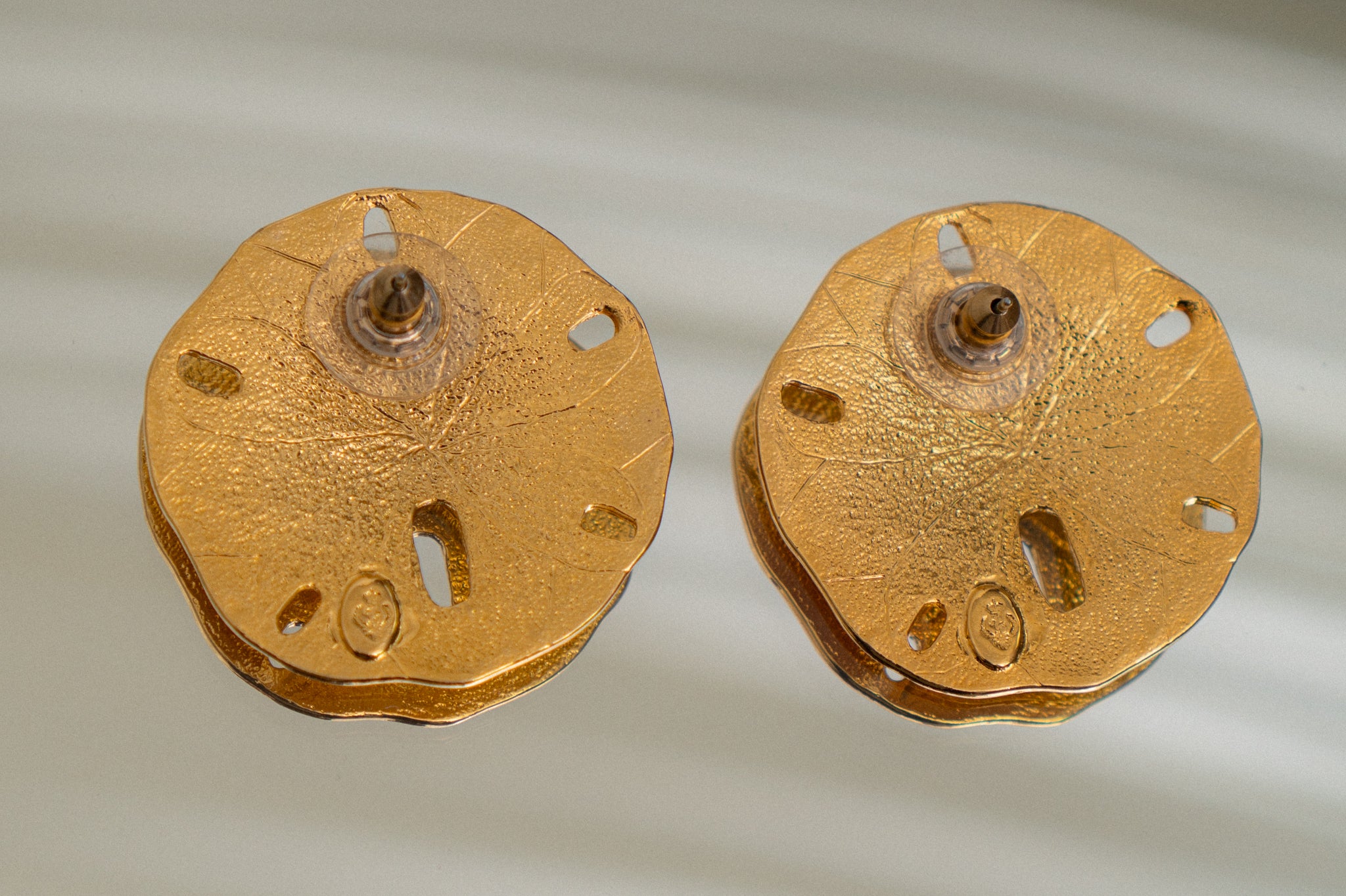 Vintage Sand Dollar Earrings