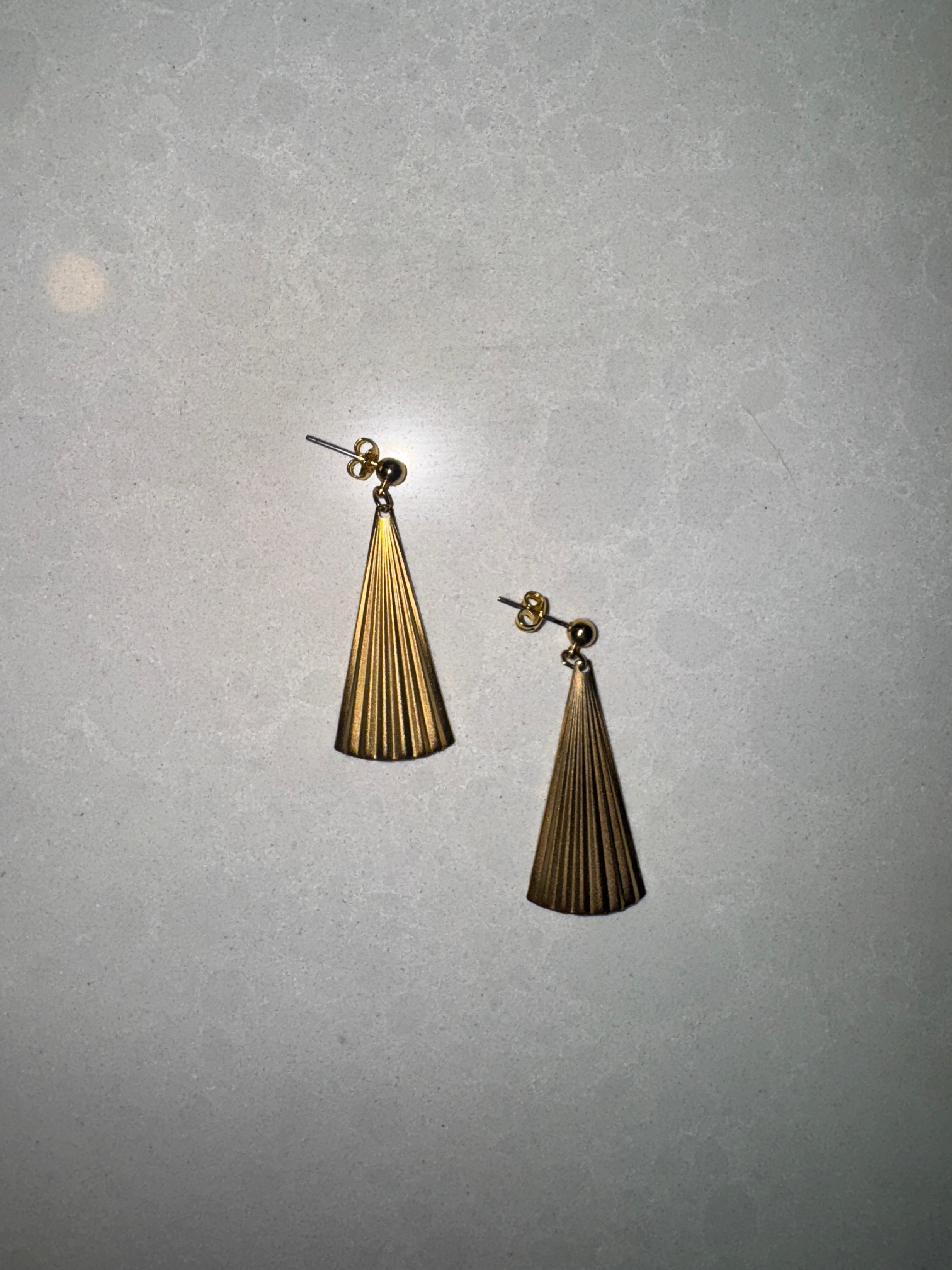 VTG Art Deco Fan Earrings