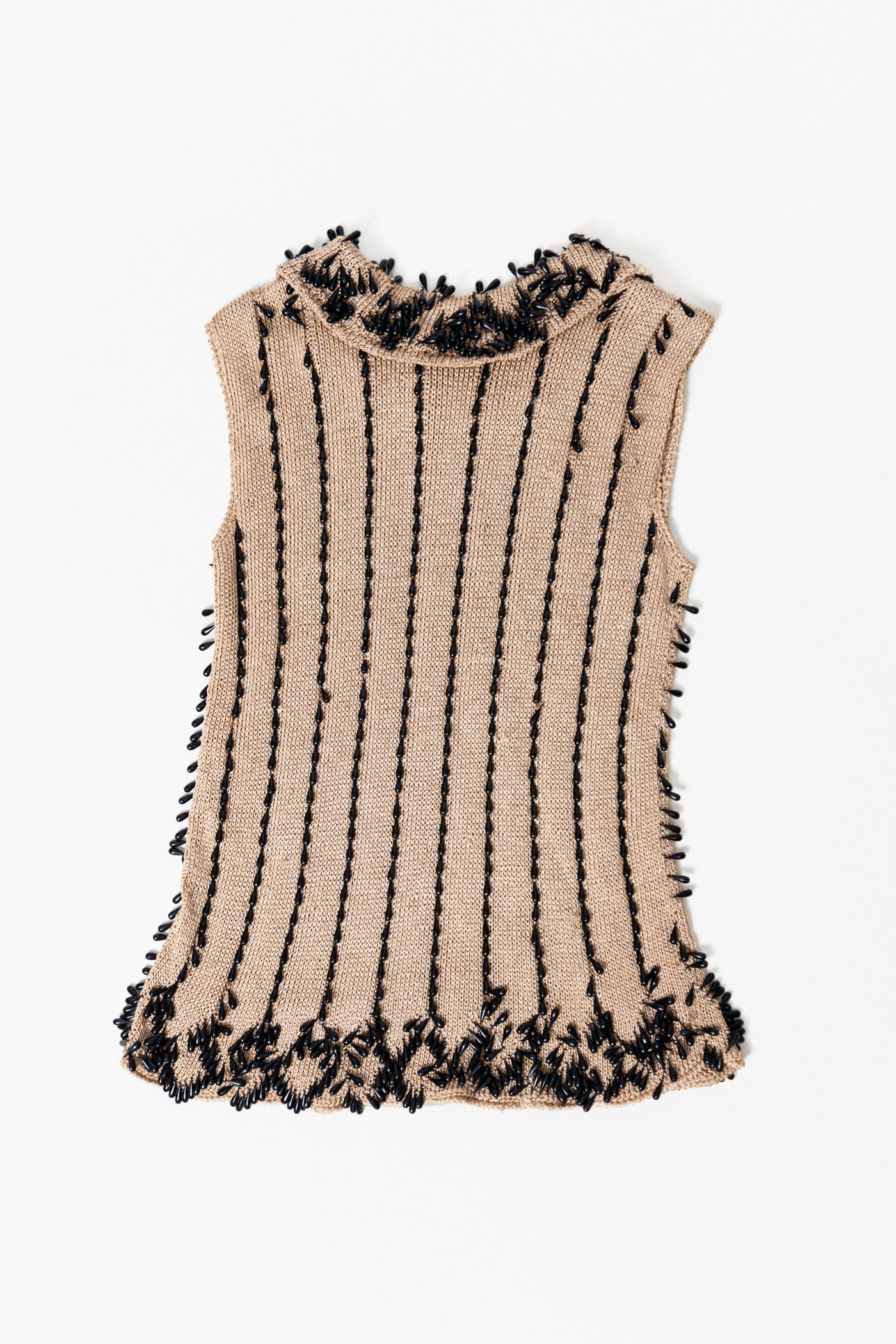 RARE 60s Vintage Knit Beaded Top