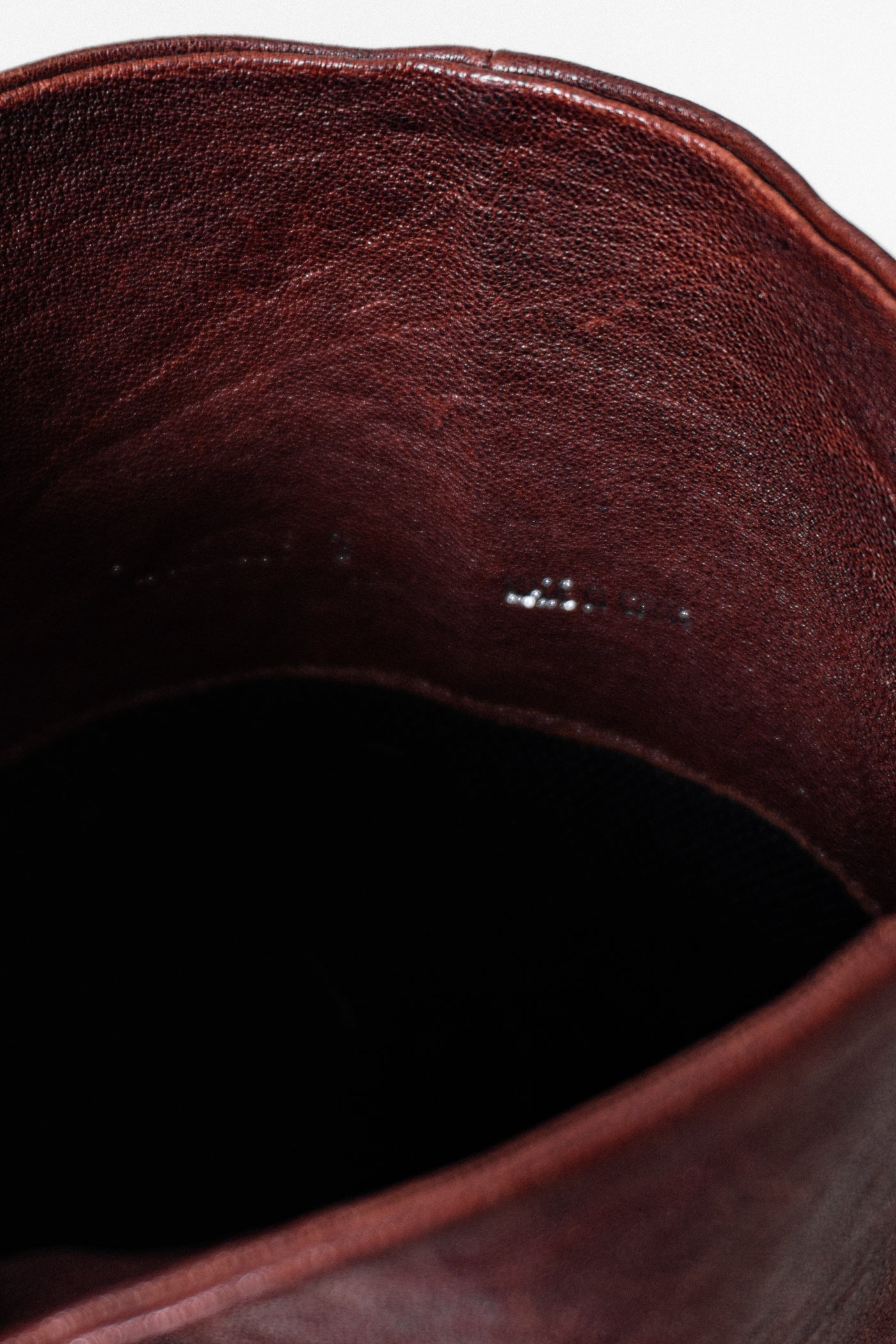 Y2K Chocolate Oxblood Tall Leather Boots